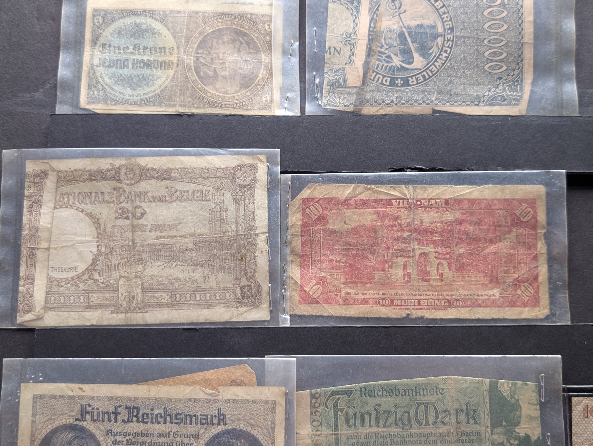 (12) Assorted Mostly 1940s Foreign Bills