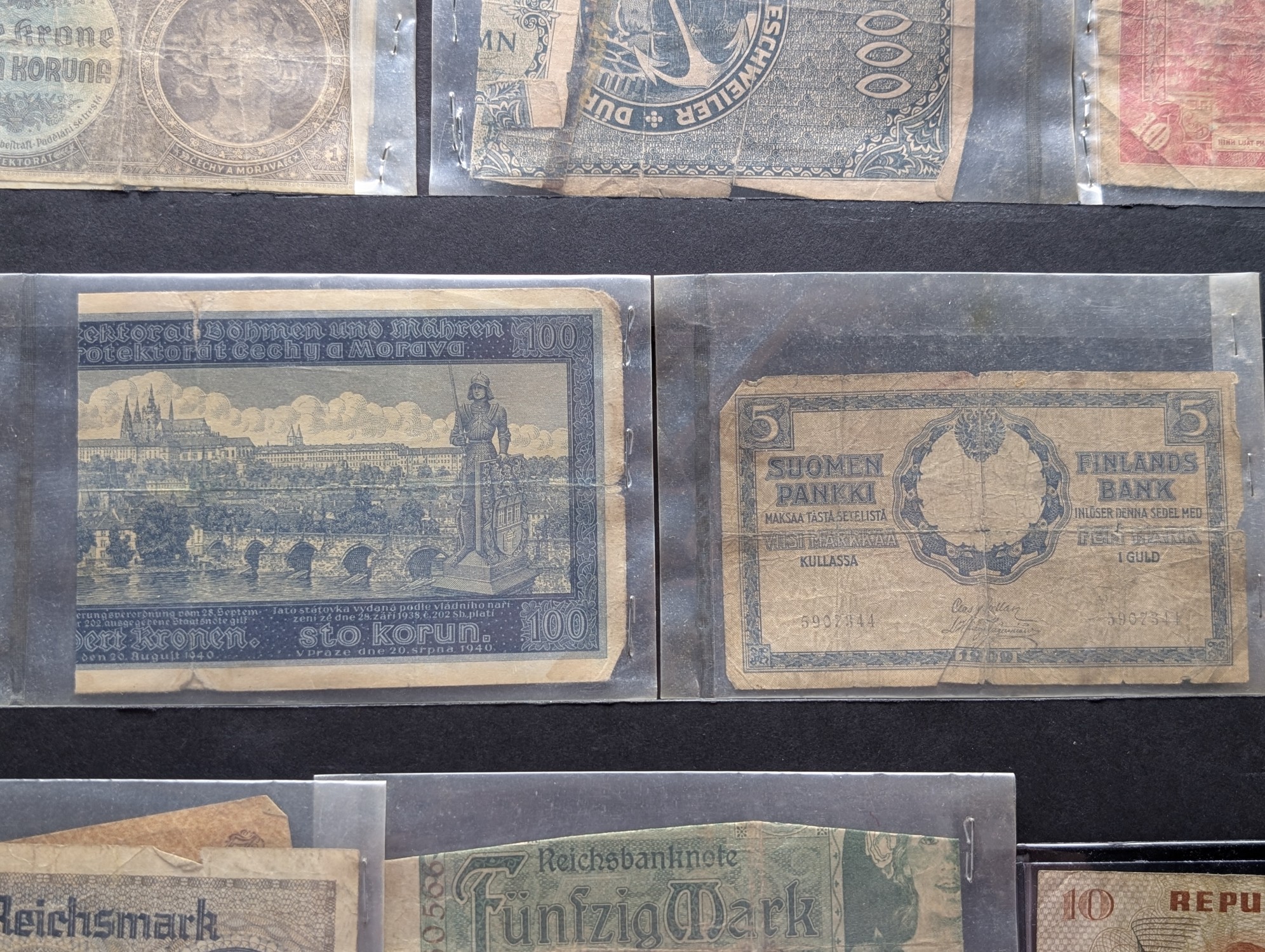 (12) Assorted Mostly 1940s Foreign Bills