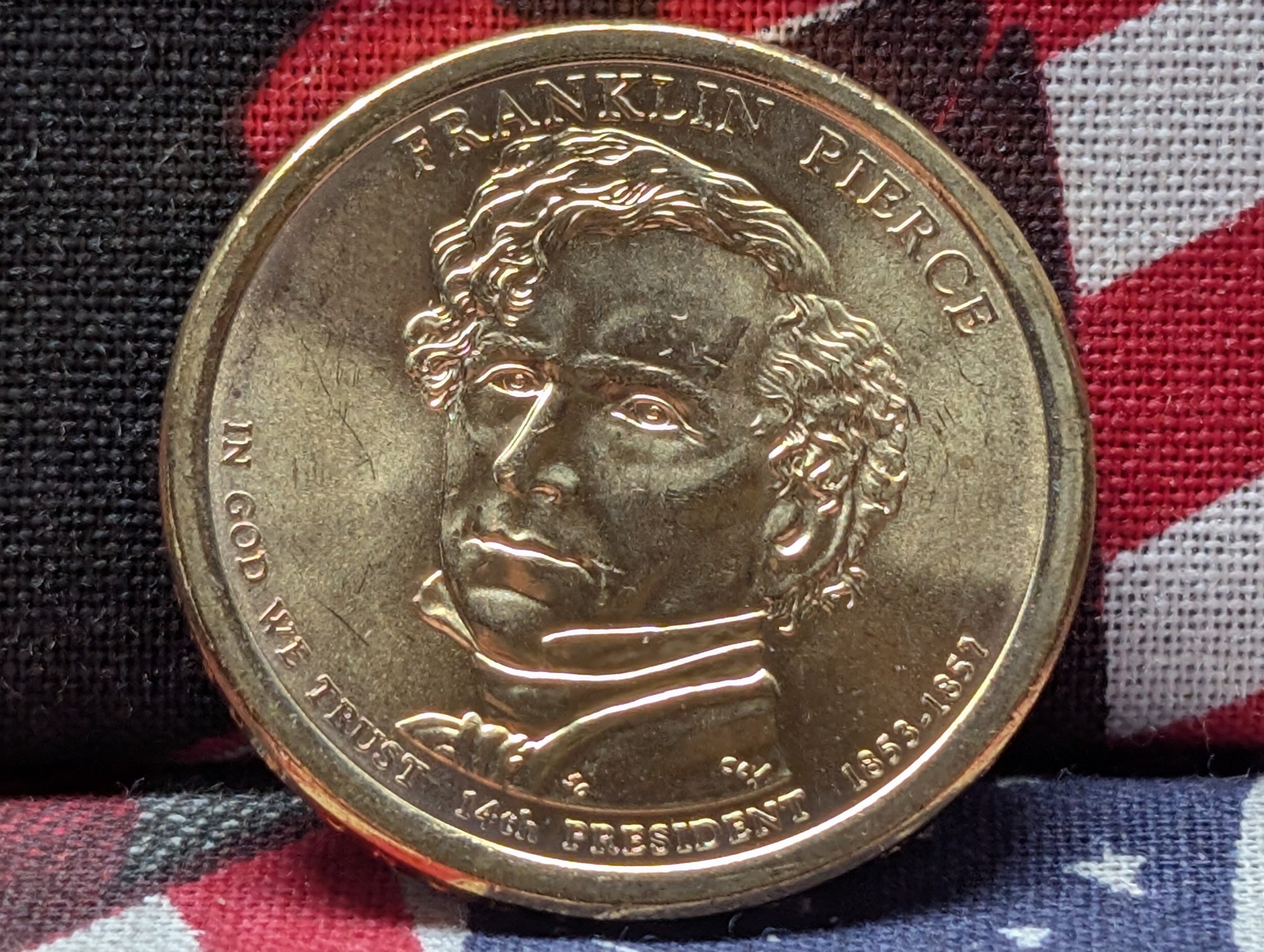 2010-D Franklin Pierce Presidential Dollar - Position B - Uncirculated bought directly from the US mint when released