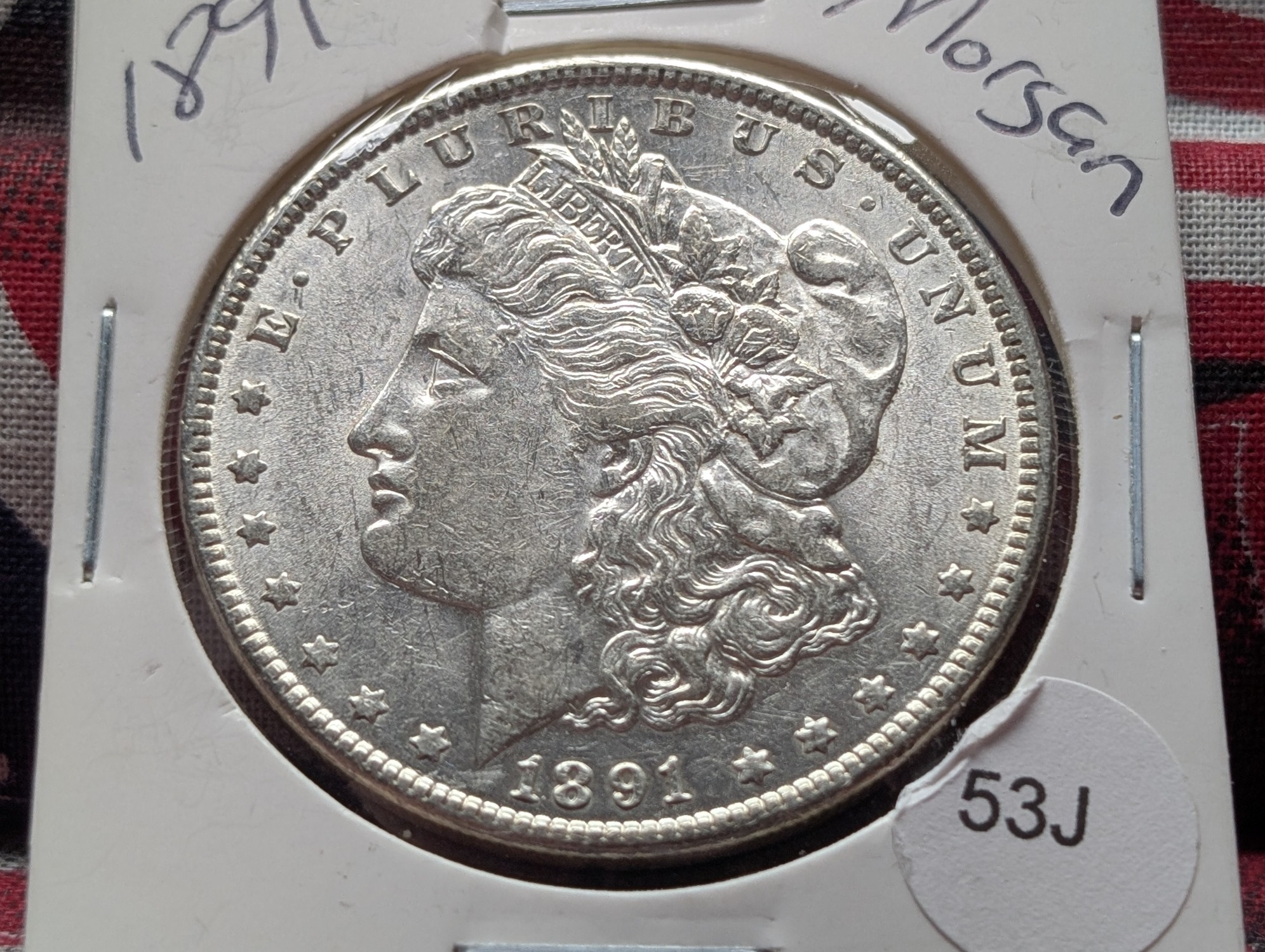 1891 Morgan Dollar - 90% Silver