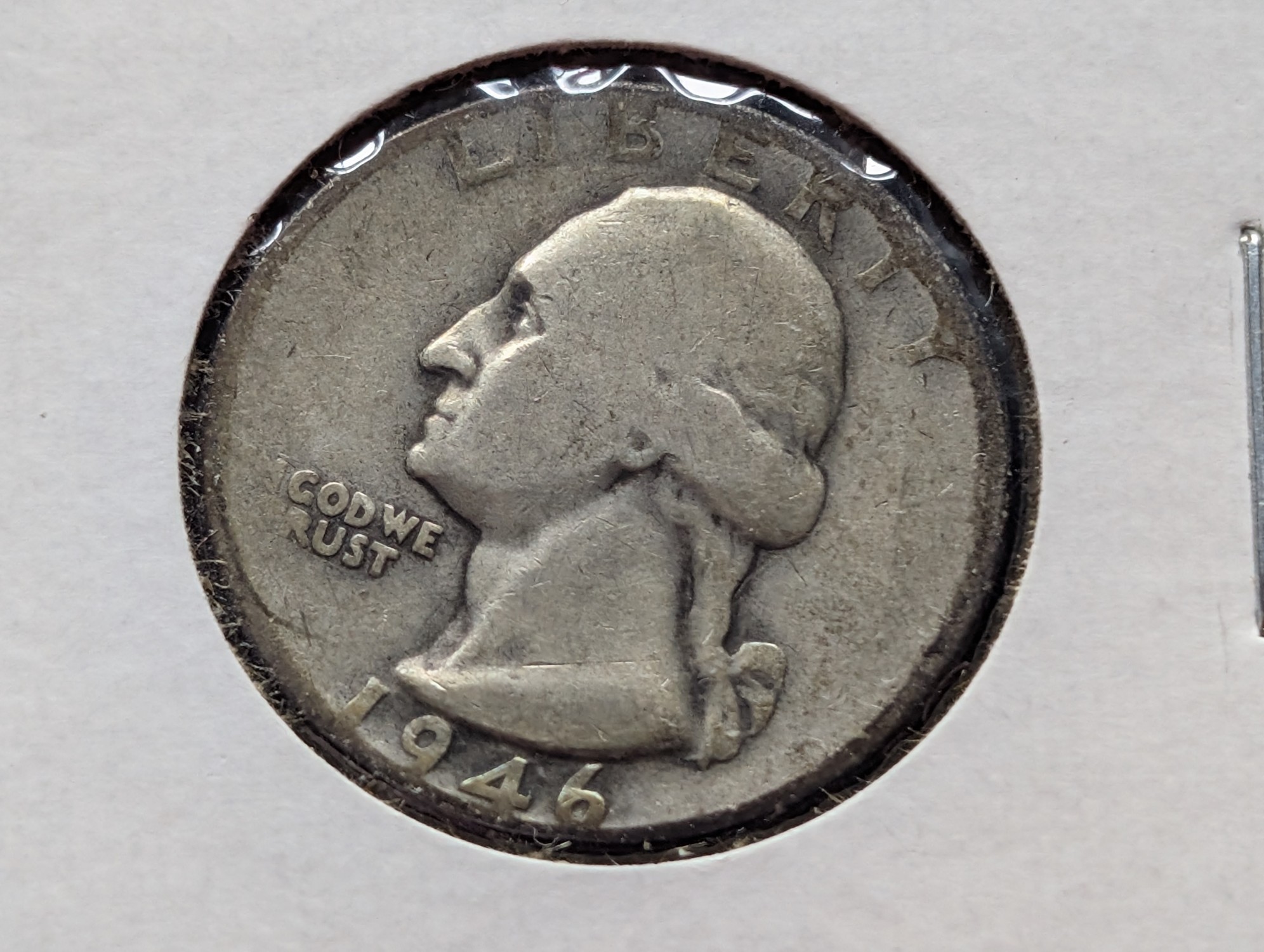 1946 Washington Quarter, 90% Silver