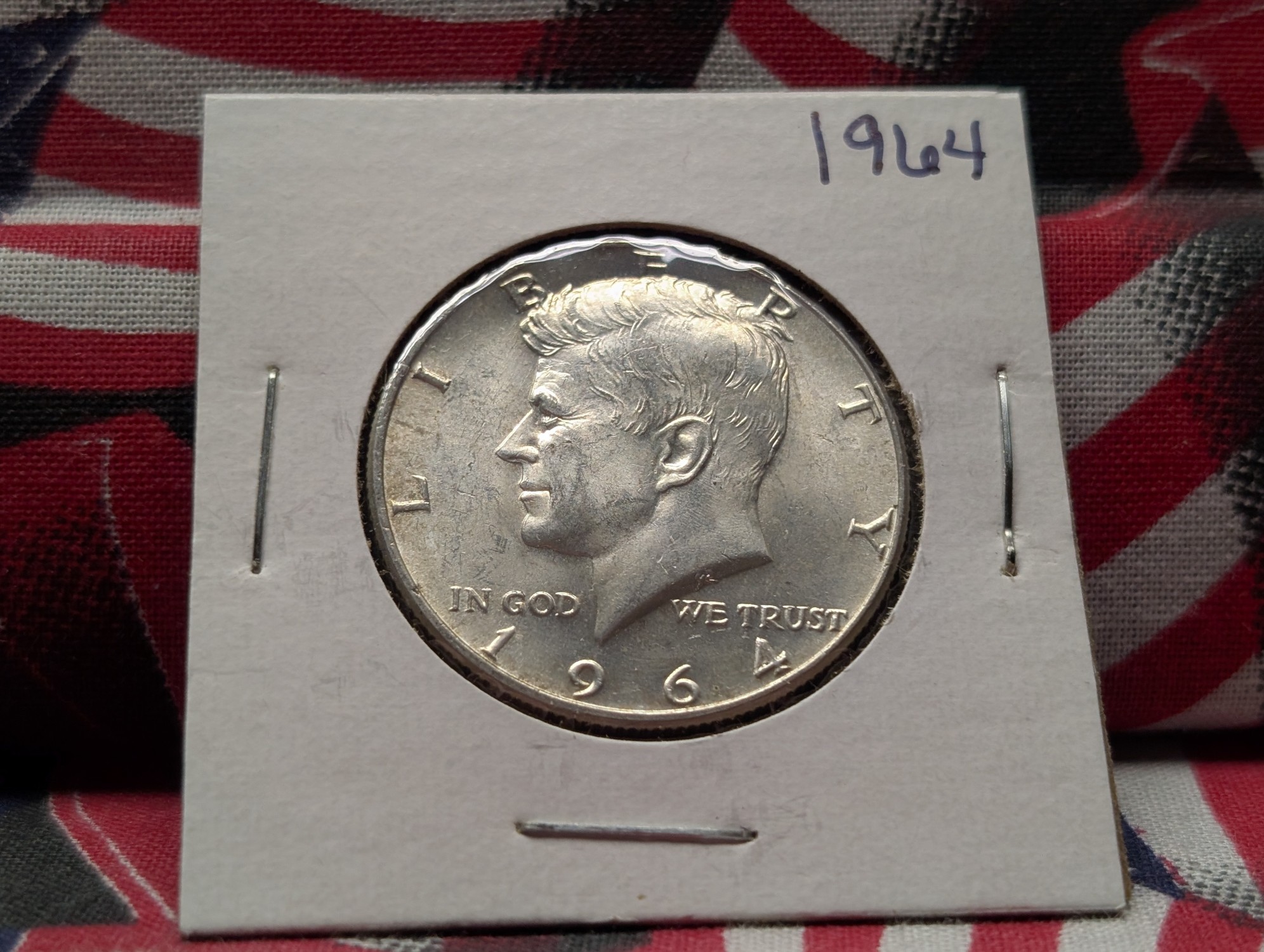 1964 Kennedy Half Dollar, 90% Silver