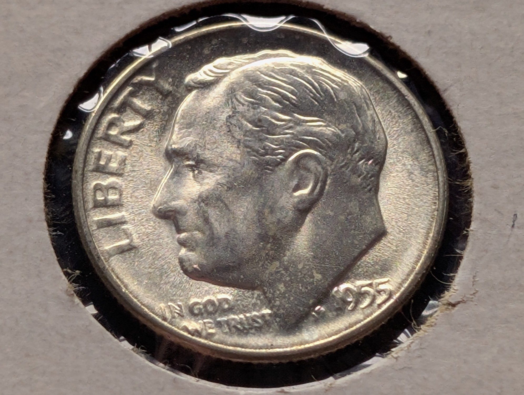 1955-S Roosevelt Dime, 90% Silver