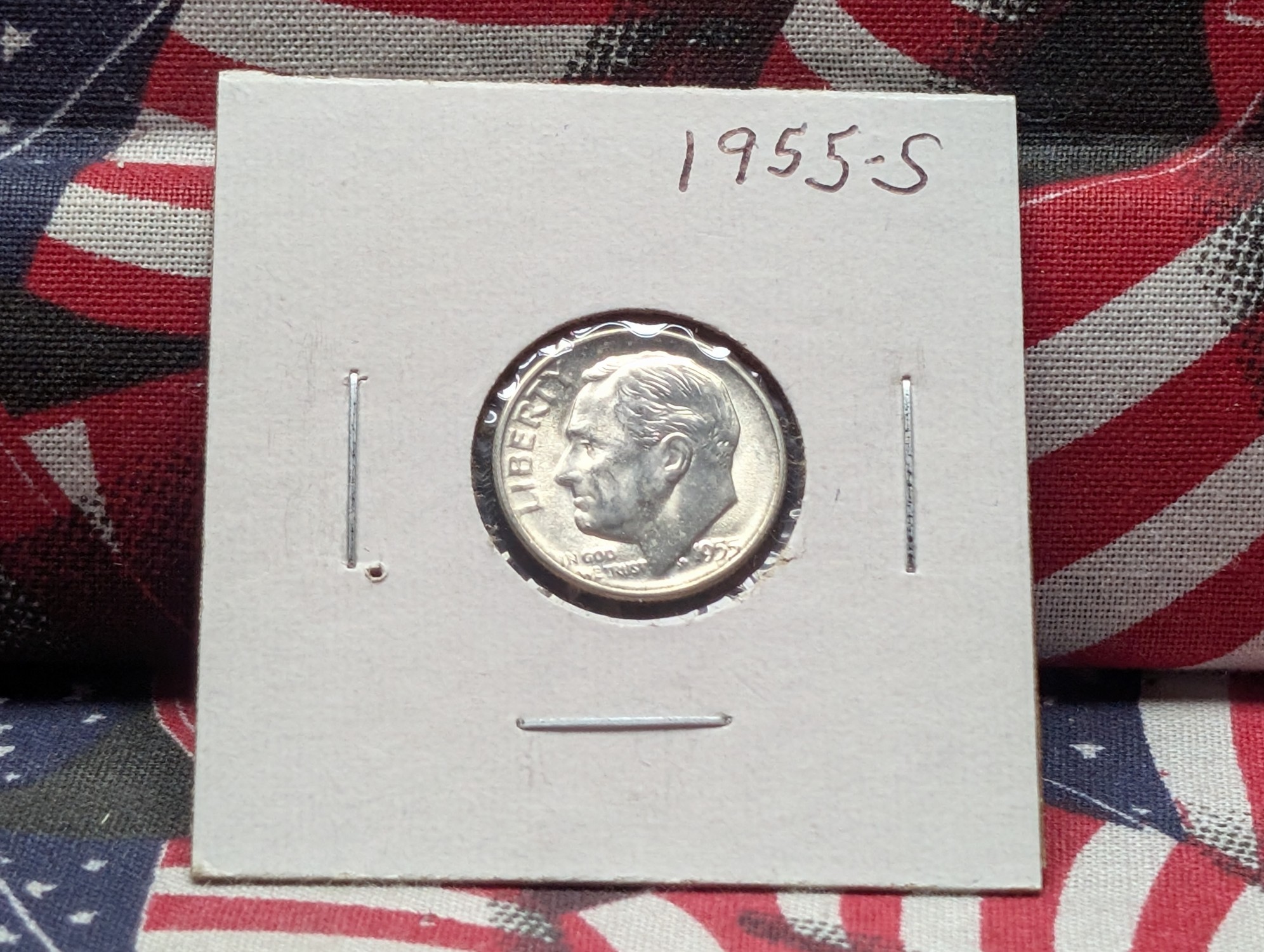 1955-S Roosevelt Dime, 90% Silver