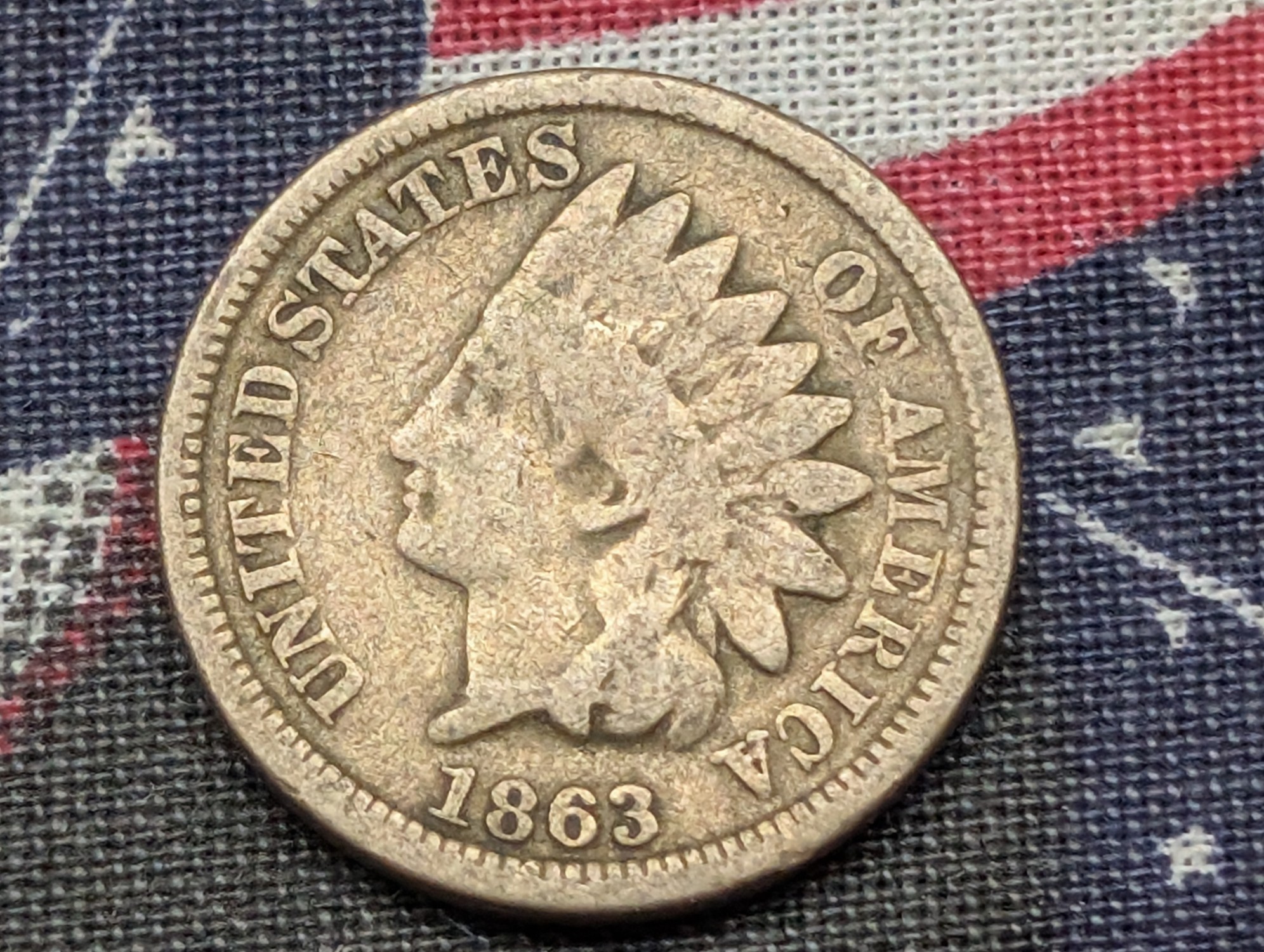 1863 Indian Head Cent