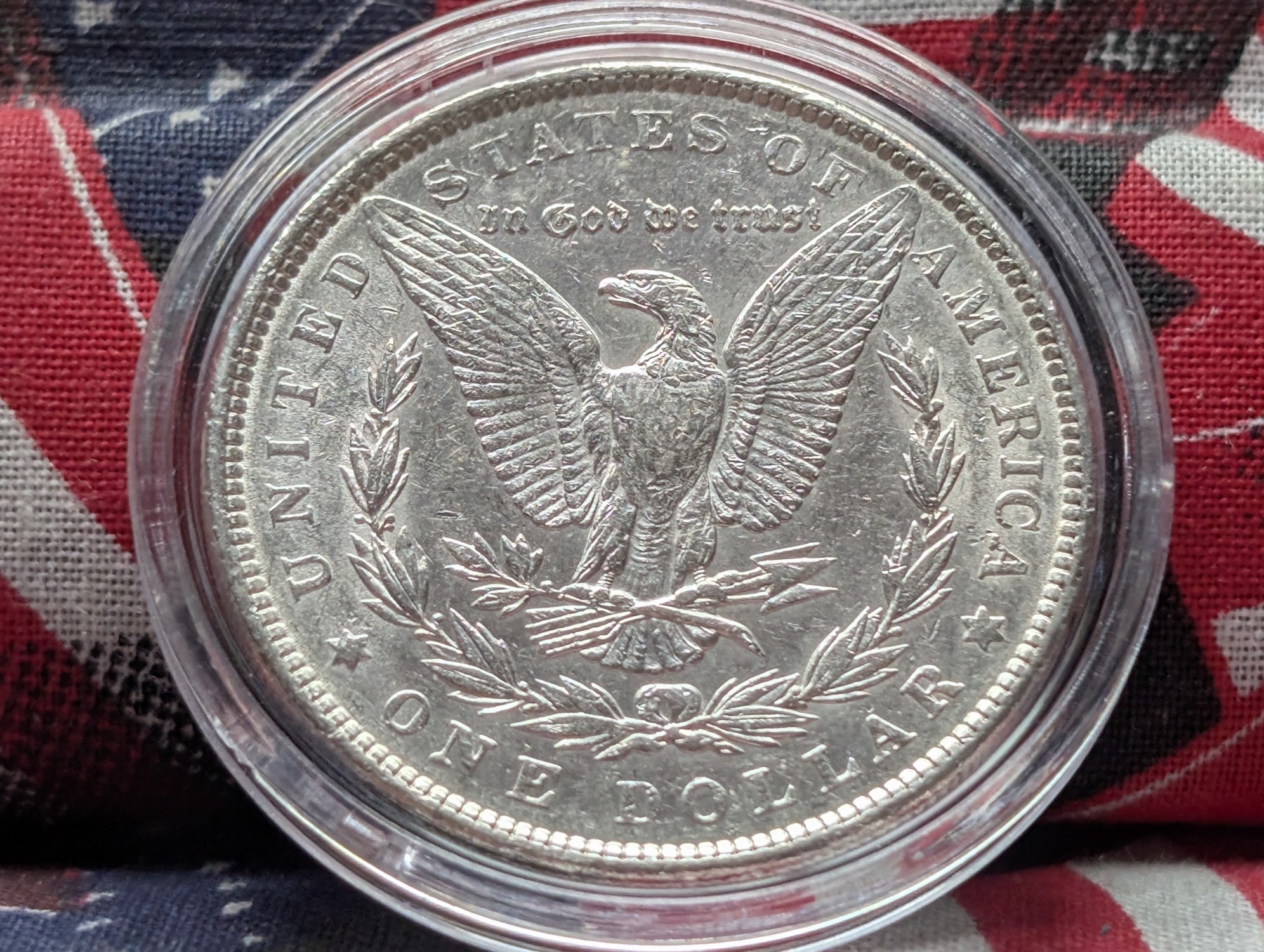 1890 Morgan 90% Silver Dollar, CH BU