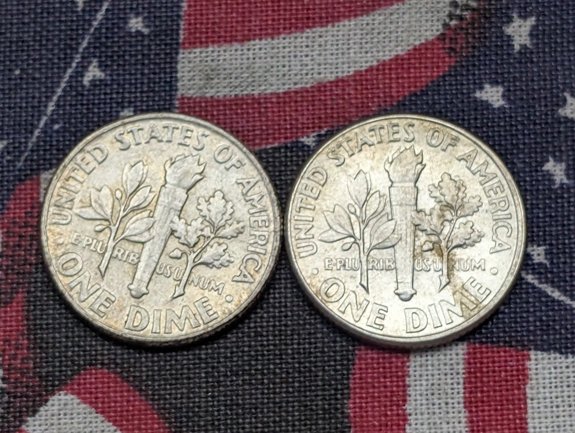 1963 & 1964 Roosevelt Dimes, 90% Silver