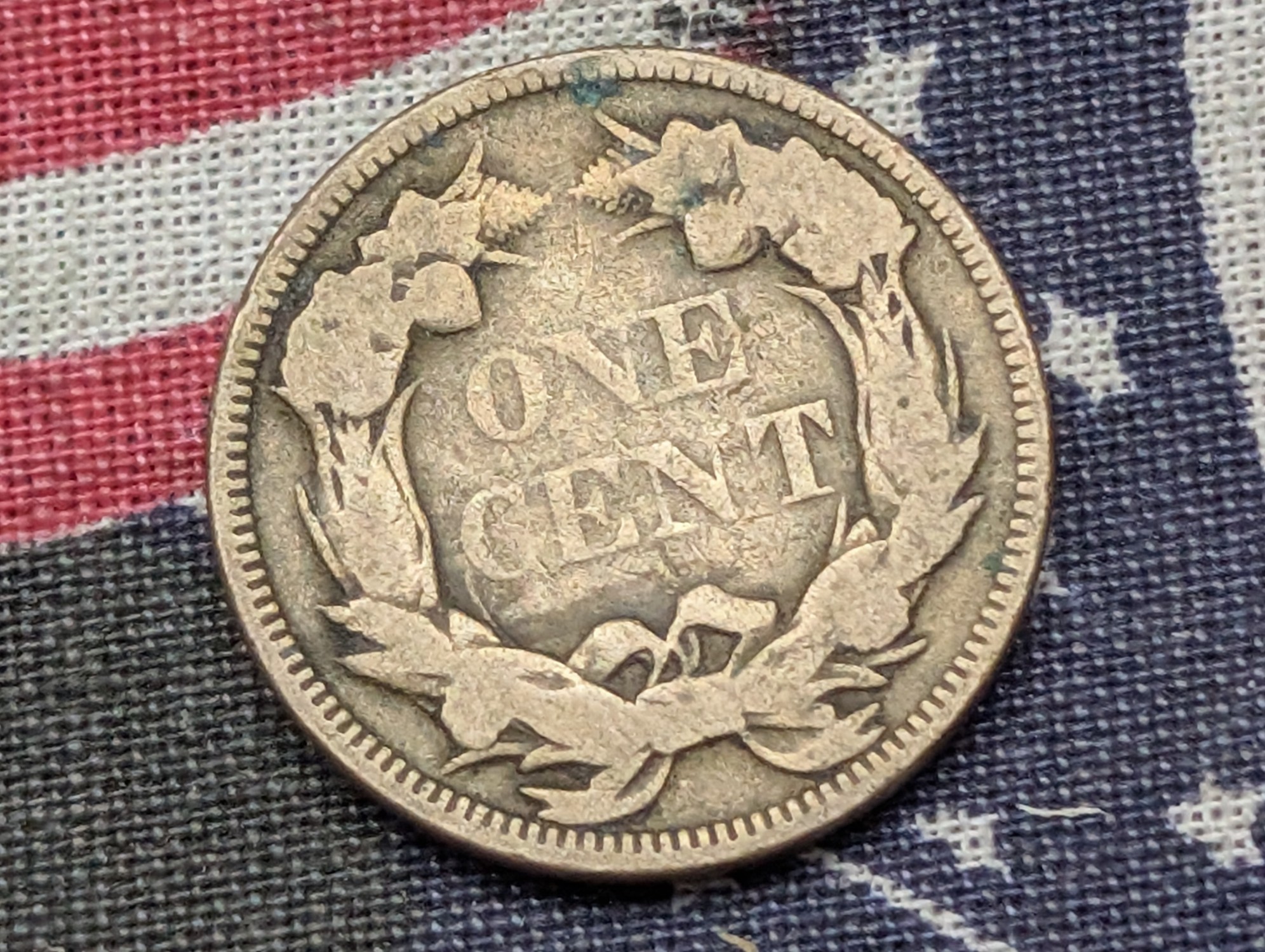 1858 Flying Eagle Cent, Large Letters