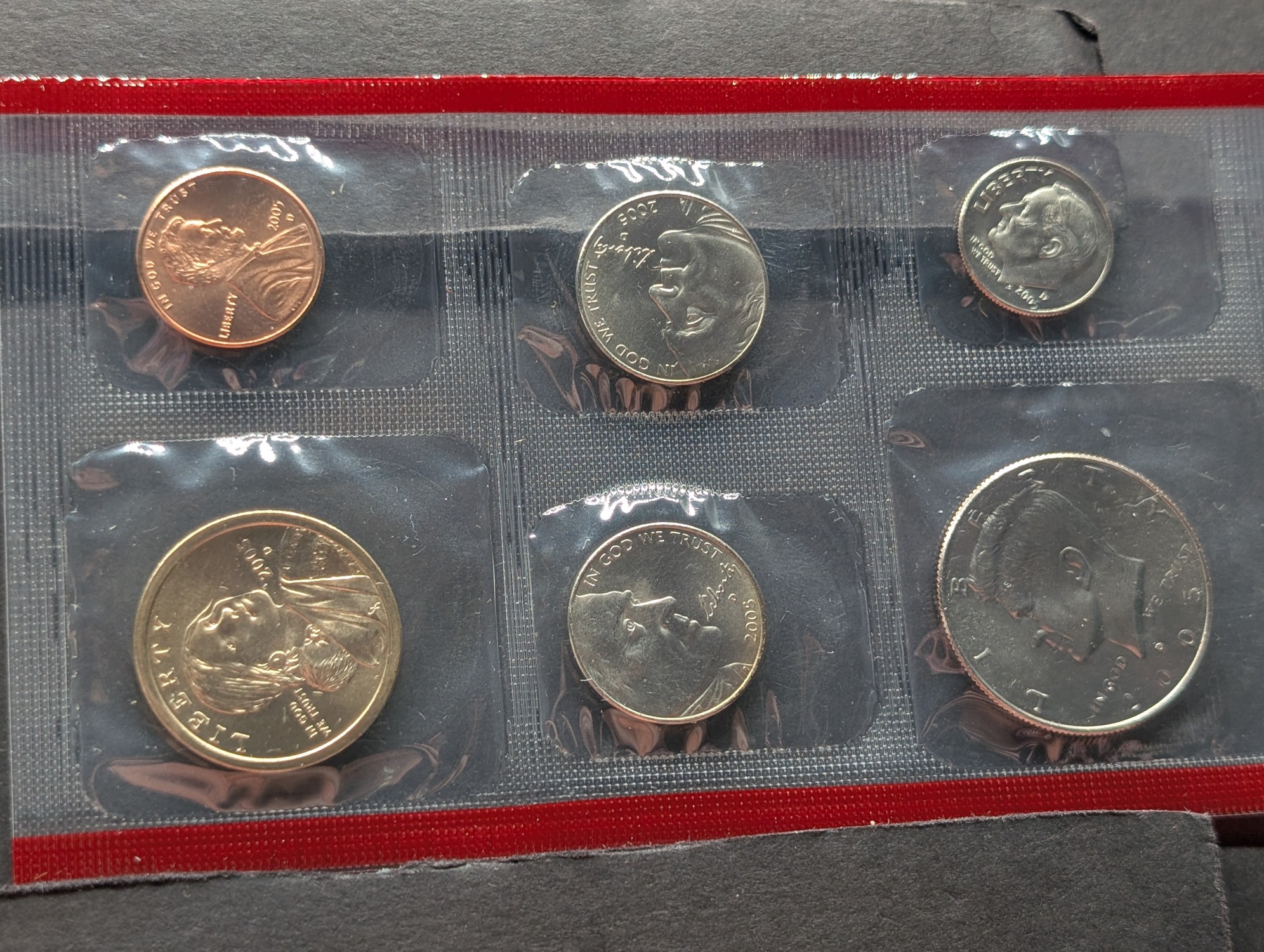 2005-D Only U.S. Mint Uncirculated Coin Set with State Quarters and Sacagawea Dollar In OGP