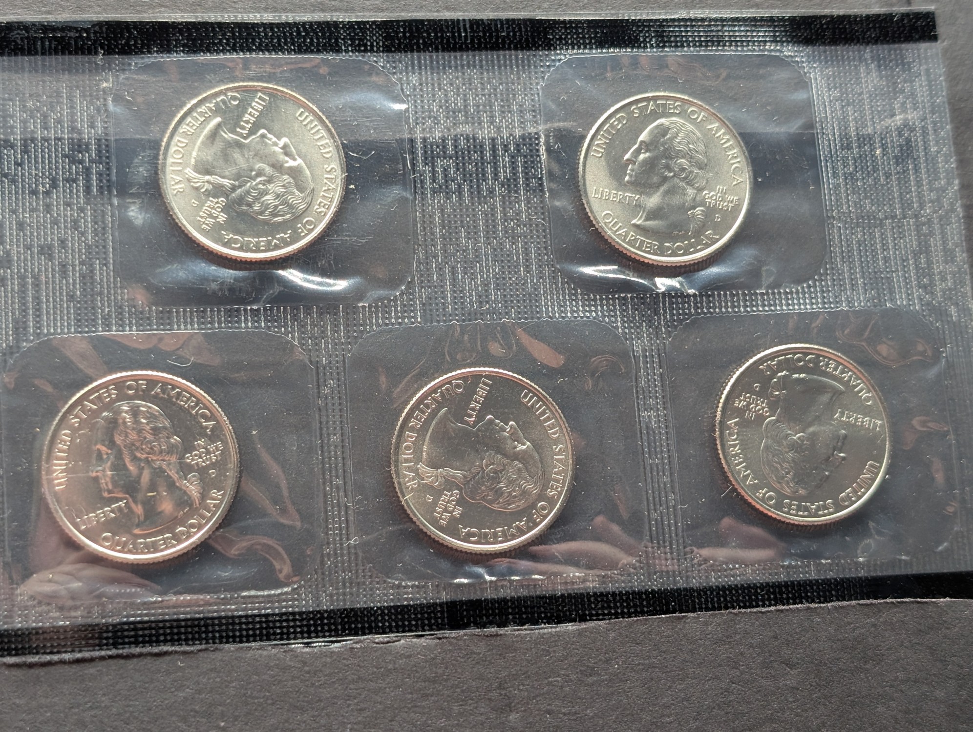 2005-D Only U.S. Mint Uncirculated Coin Set with State Quarters and Sacagawea Dollar In OGP