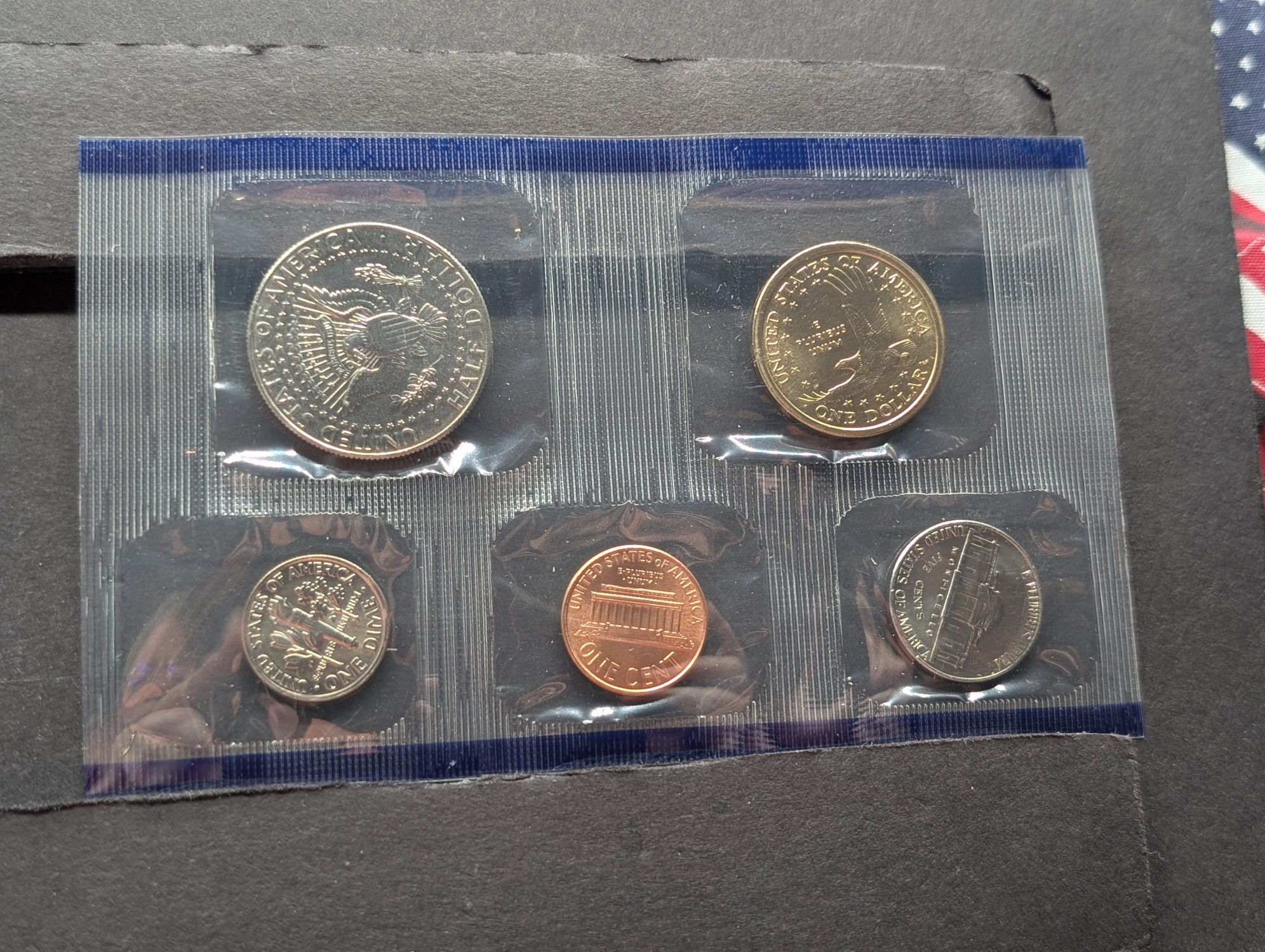 2002-P Only U.S. Mint Uncirculated Coin Set with State Quarters and Sacagawea Dollar In OGP w/COA