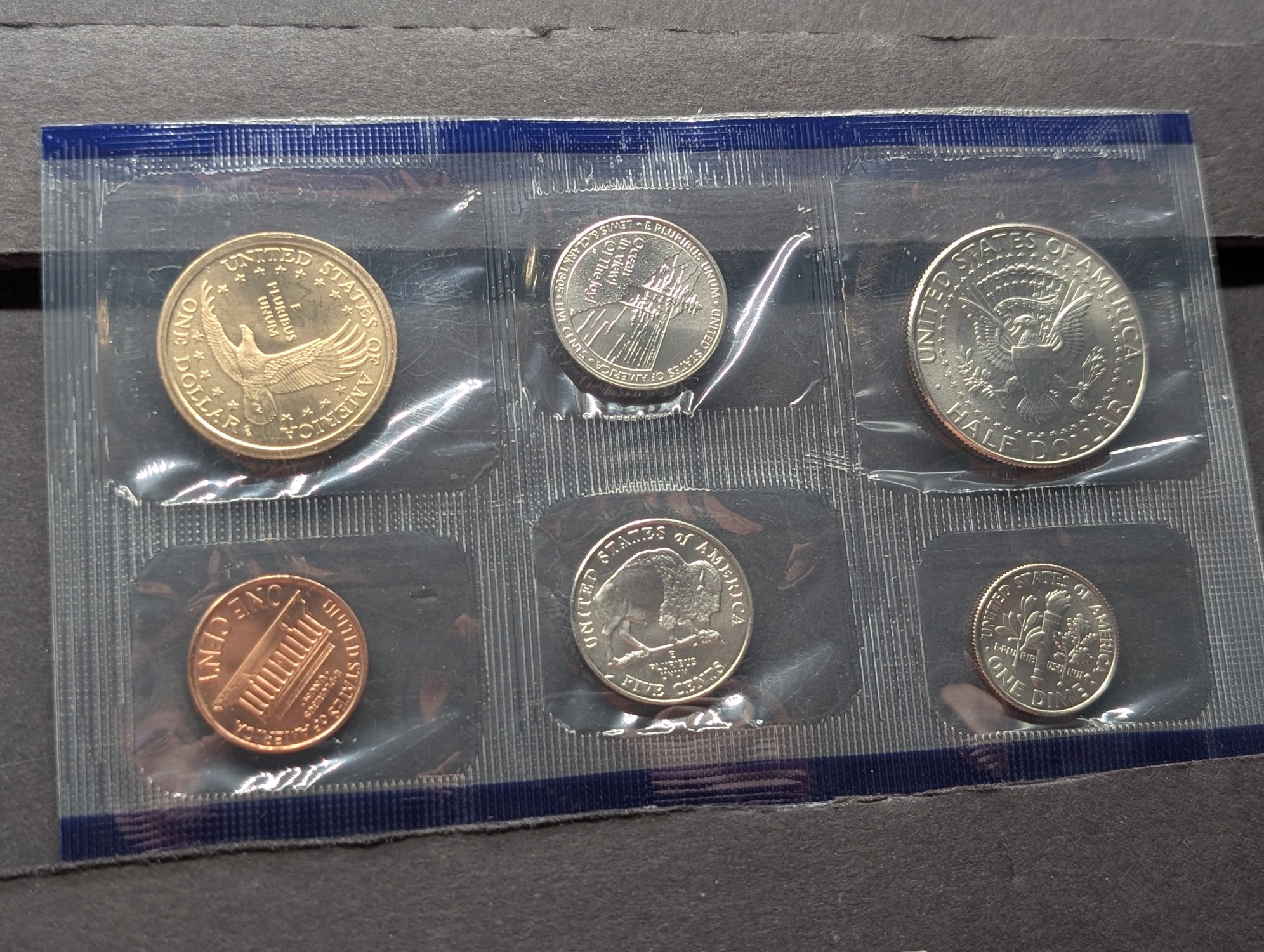 2005-P Only U.S. Mint Uncirculated Coin Set with State Quarters and Sacagawea Dollar In OGP w/ COA