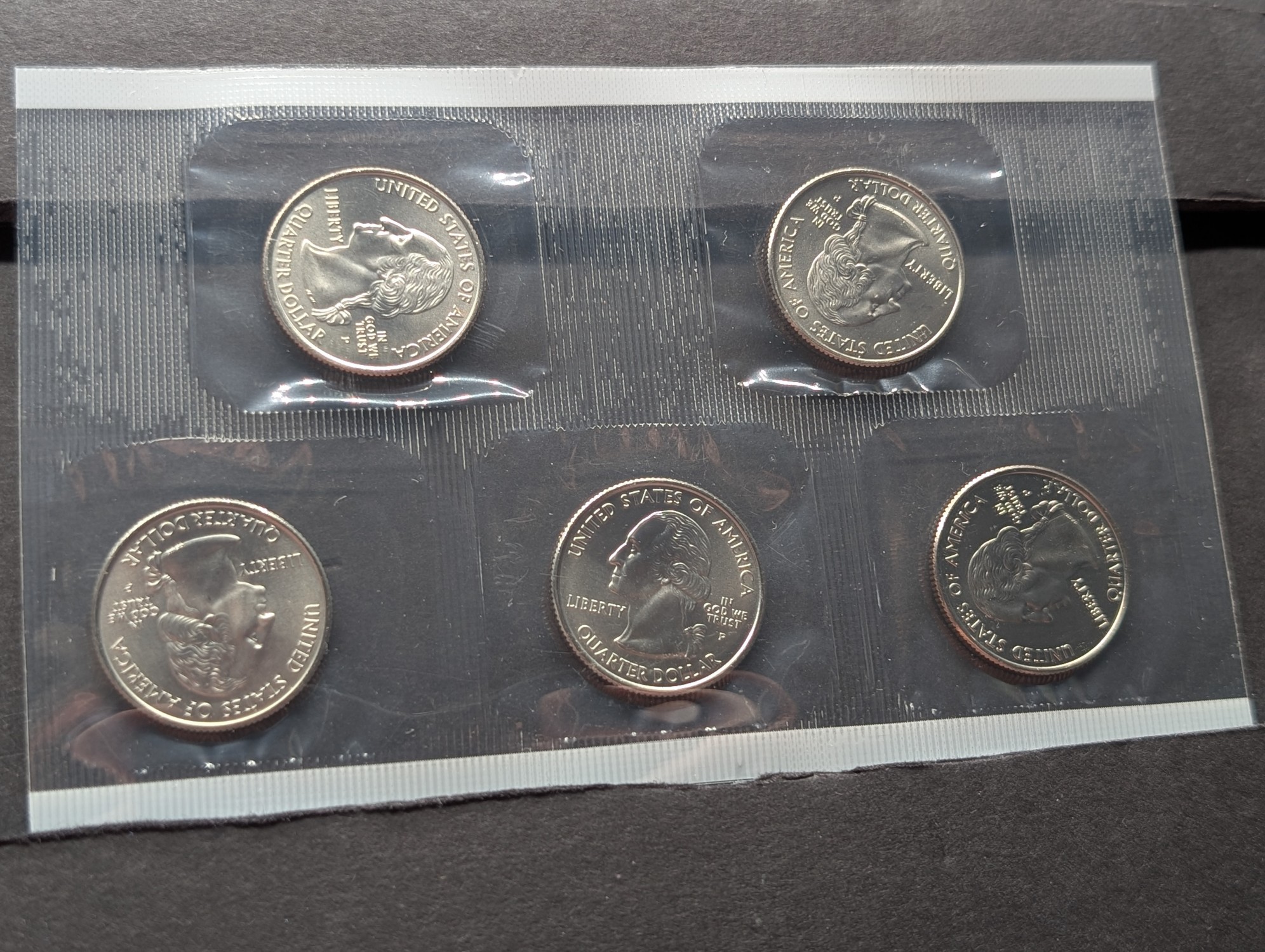 2005-P Only U.S. Mint Uncirculated Coin Set with State Quarters and Sacagawea Dollar In OGP w/ COA