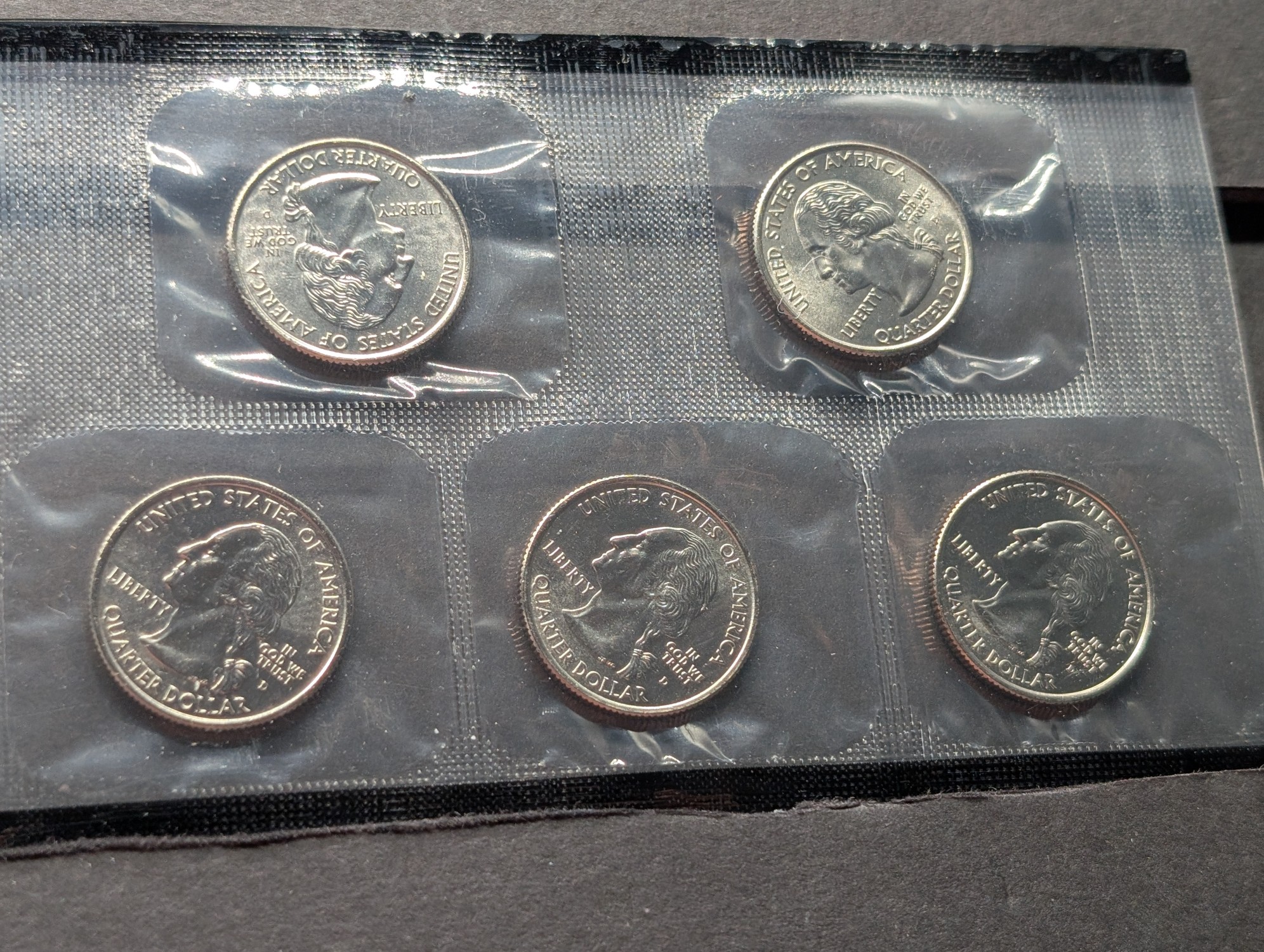 2003-D Only U.S. Mint Uncirculated Coin Set with State Quarters and Sacagawea Dollar In OGP w/ COA
