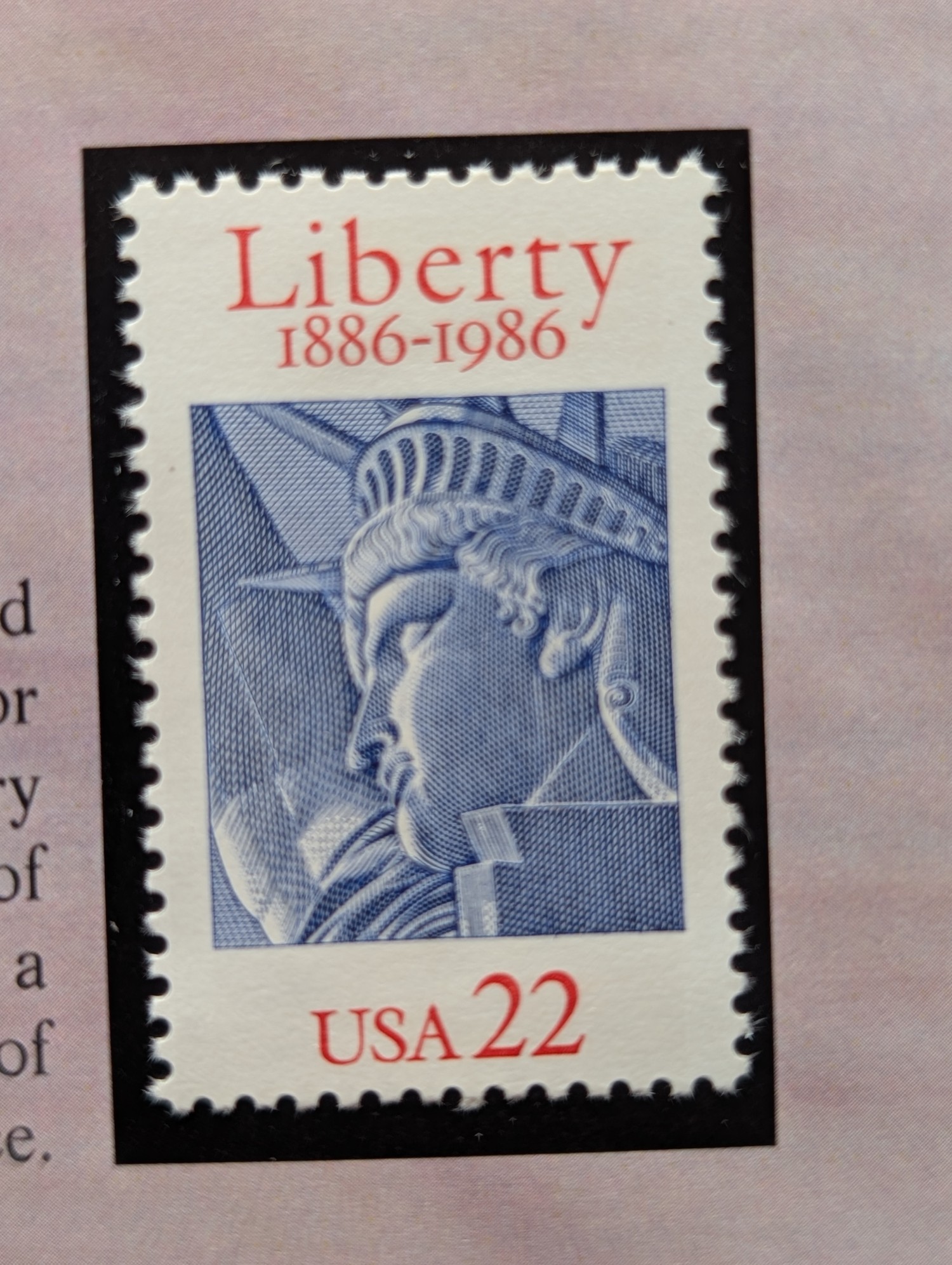 1986-S Statue Of Liberty Centennial Commemorative Half Dollar With Mint Stamp In OGP With COA
