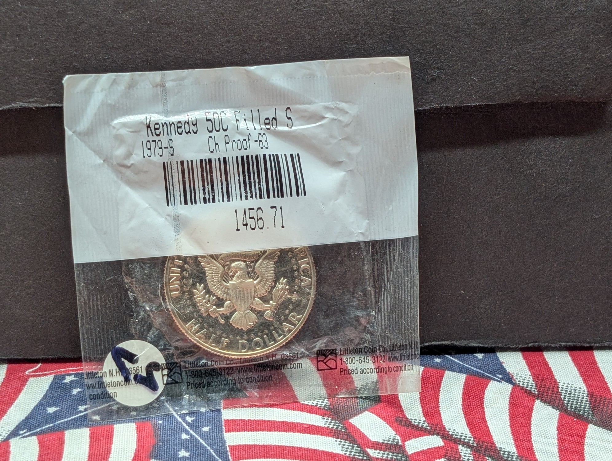 1979-S Kennedy Half Dollar, CH Proof 63, Filled S in Littleton Package
