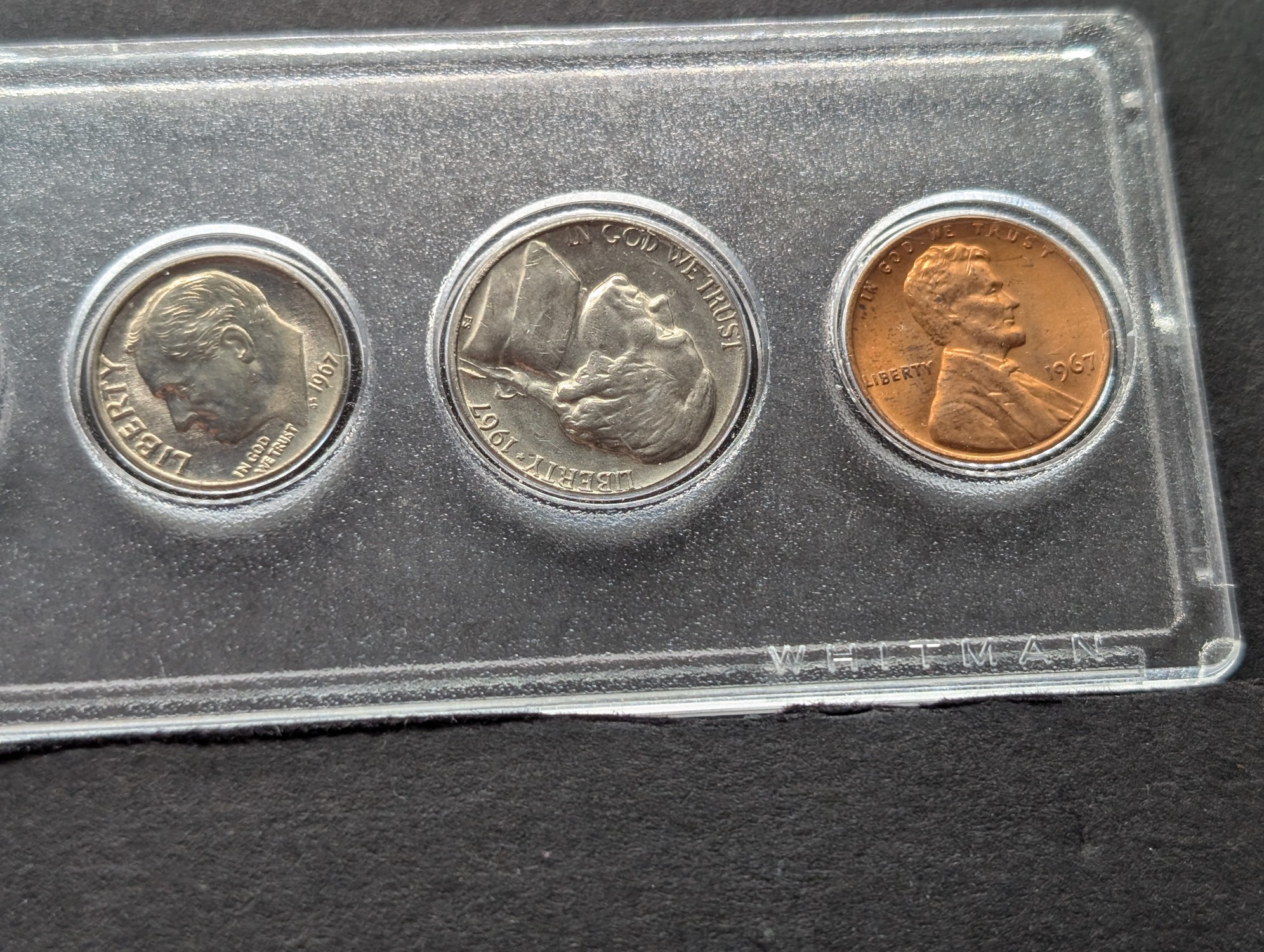 1967 United States Mint Year Set, No Box - Includes 40% Silver Kennedy Half Dollar