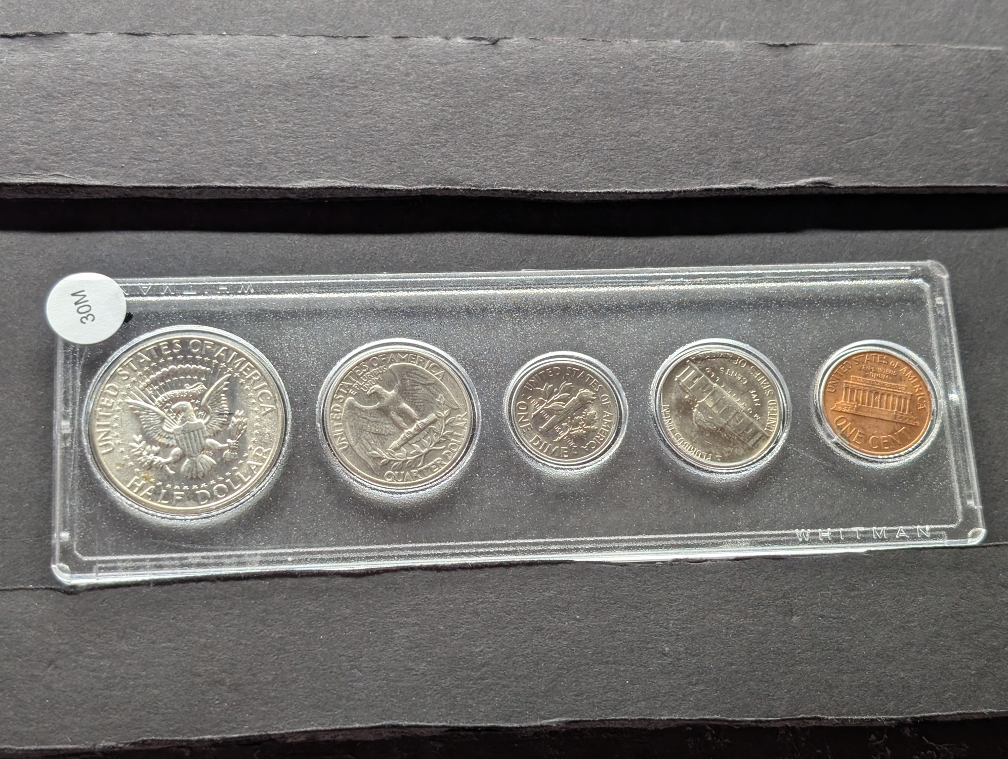 1967 United States Mint Year Set, No Box - Includes 40% Silver Kennedy Half Dollar