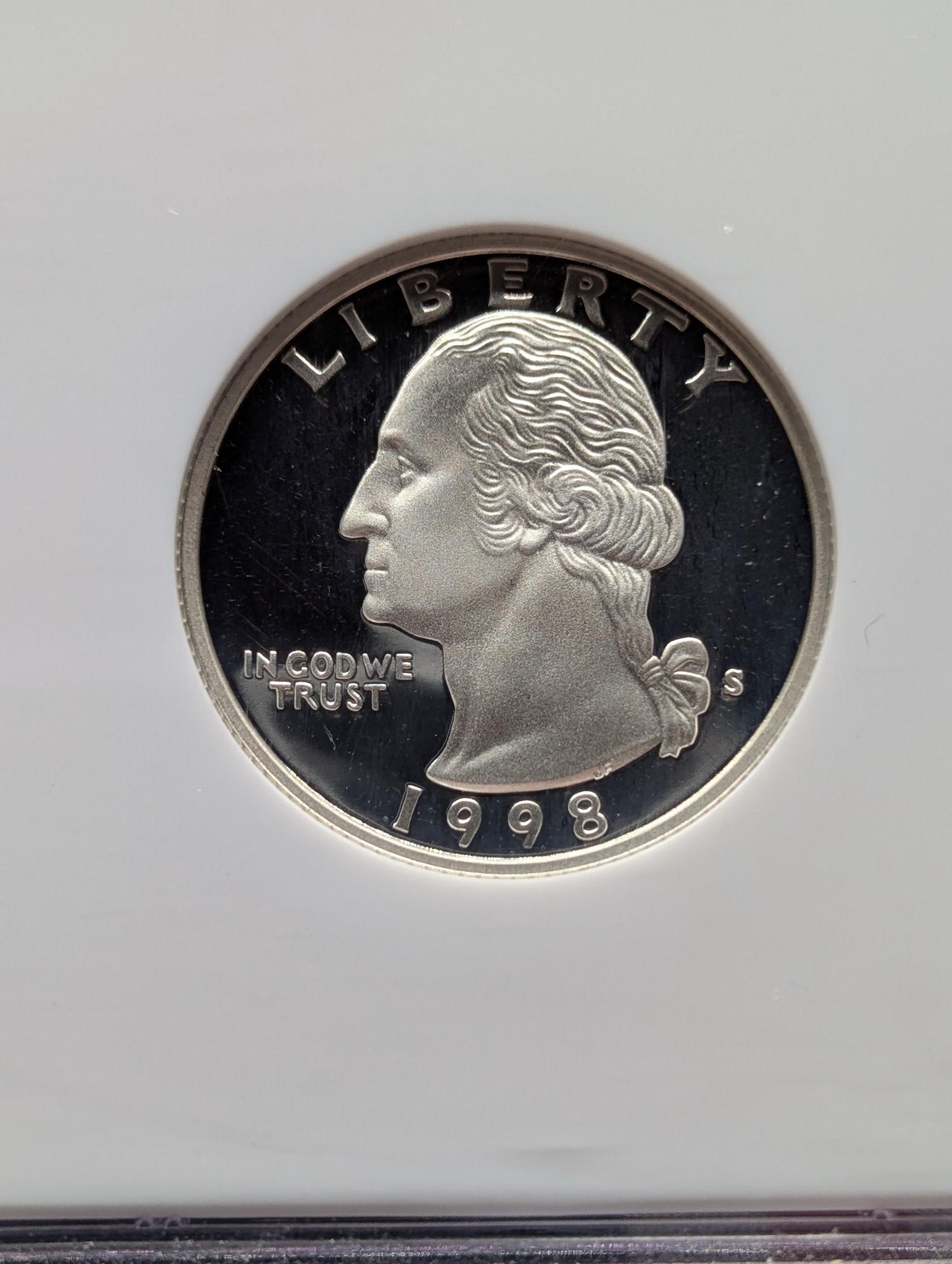 1998-S Washington 90% Silver Quarter NGC PF 69 ULTRA CAMEO