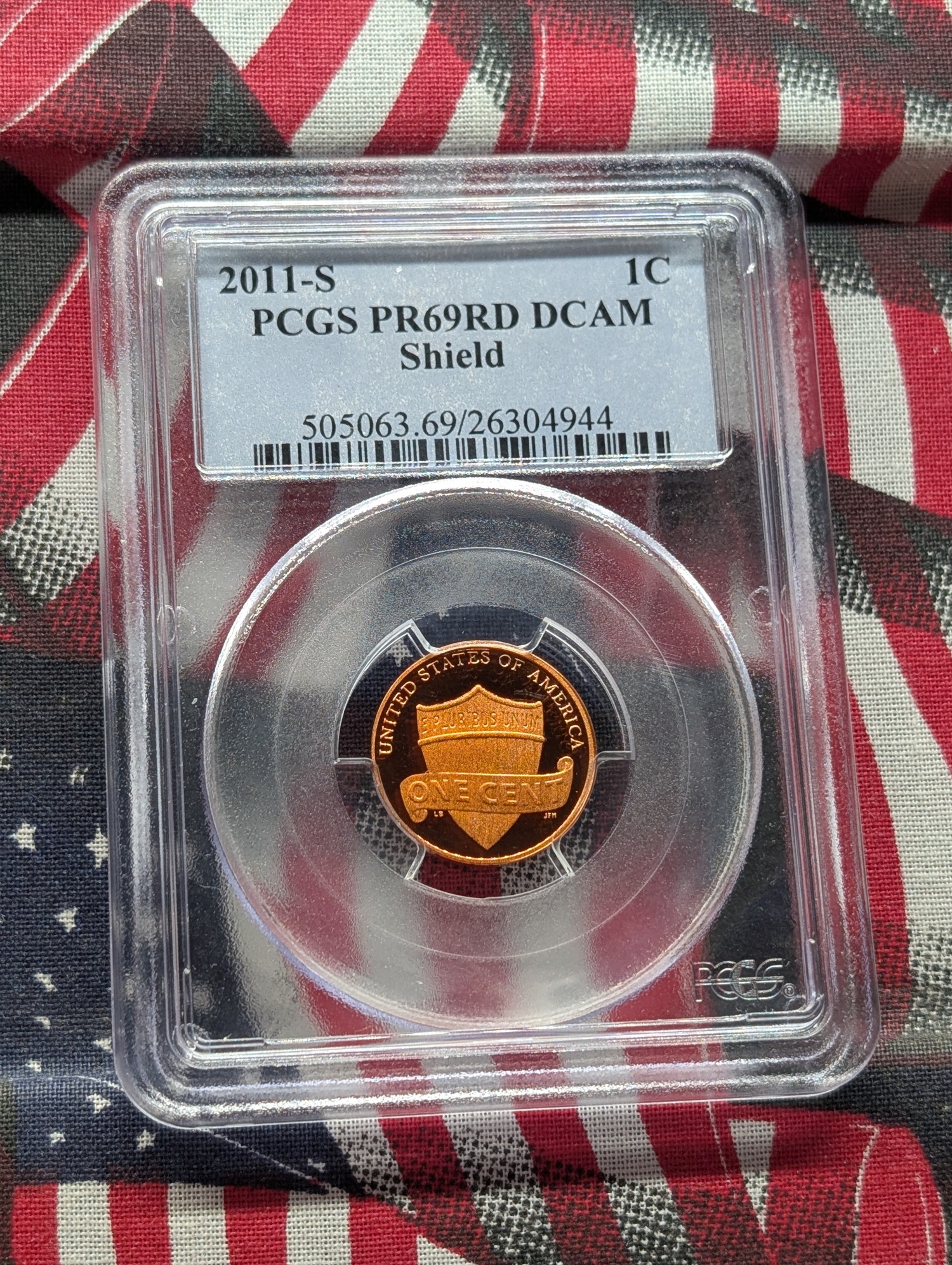 2011-S Lincoln Shield Cent PCGS PR69RD DCAM