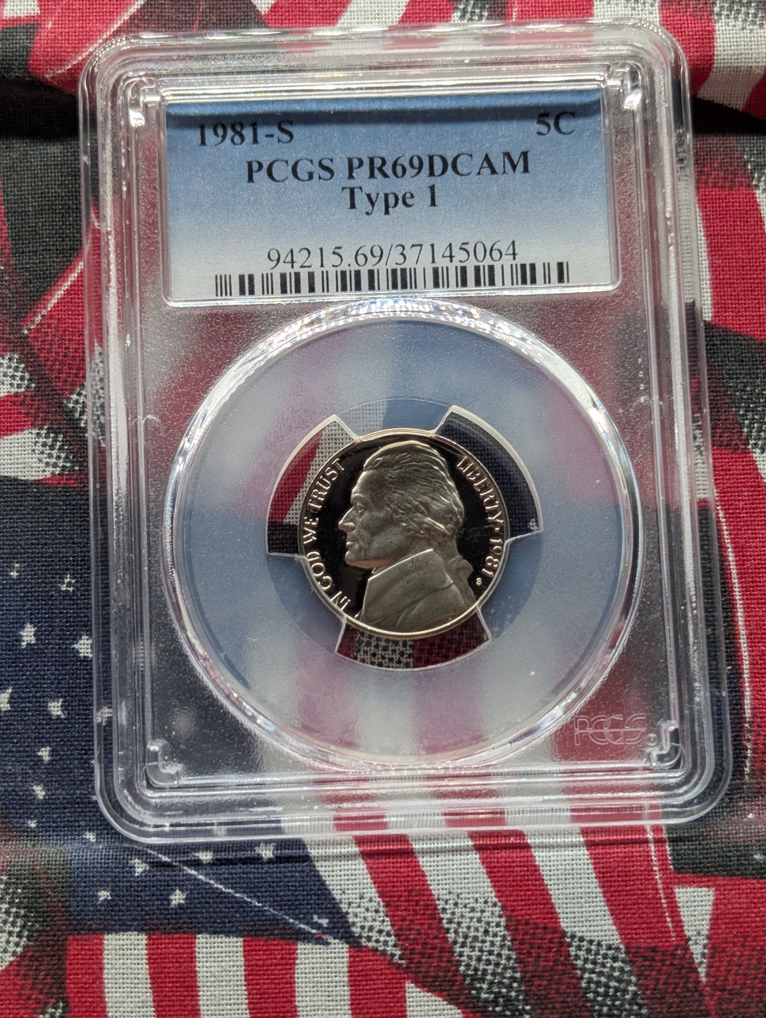 1981-S Jefferson Nickel Type 1 PCGS PR69DCAM