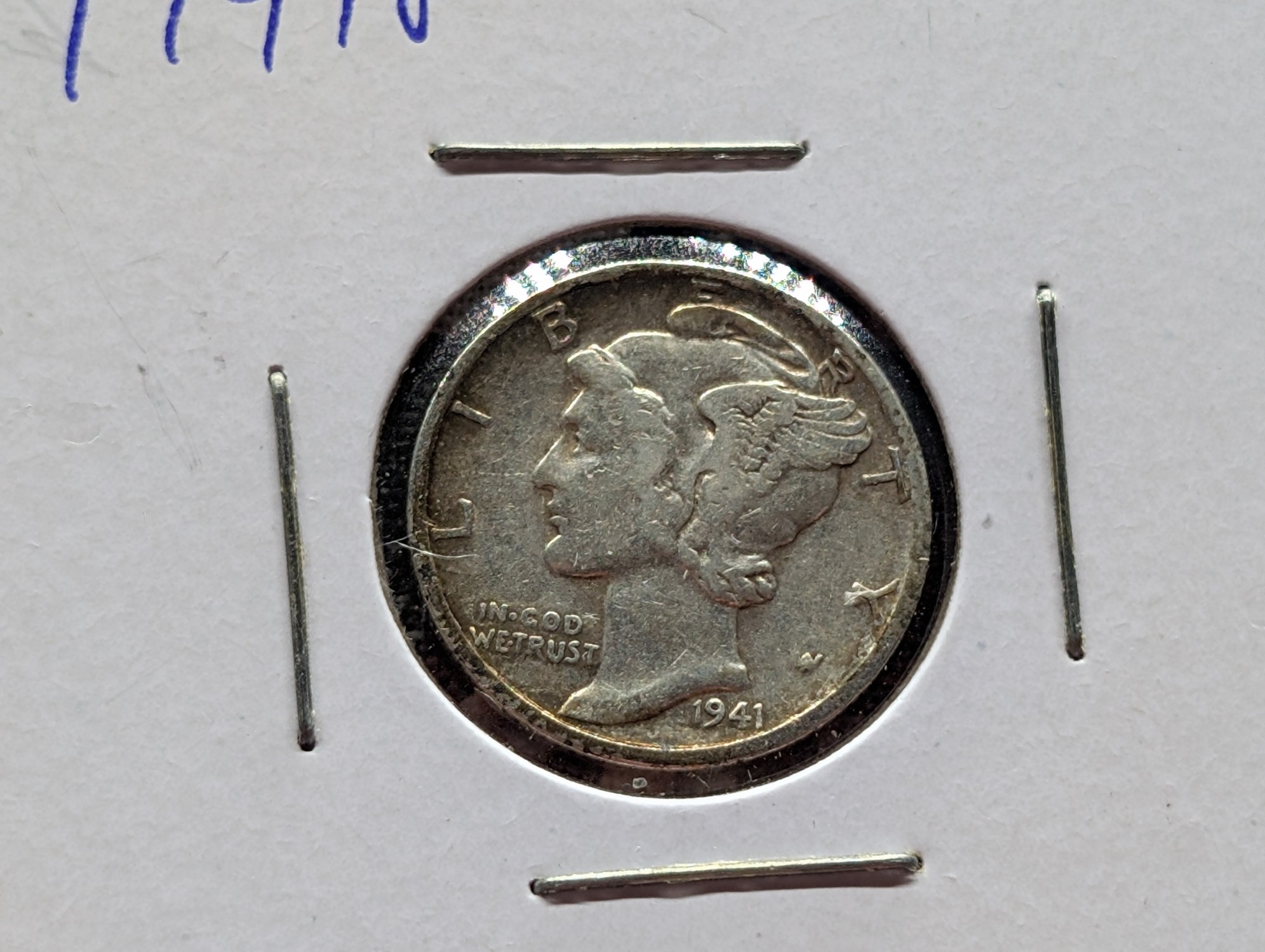 1941-P Mercury 90% Silver Dime