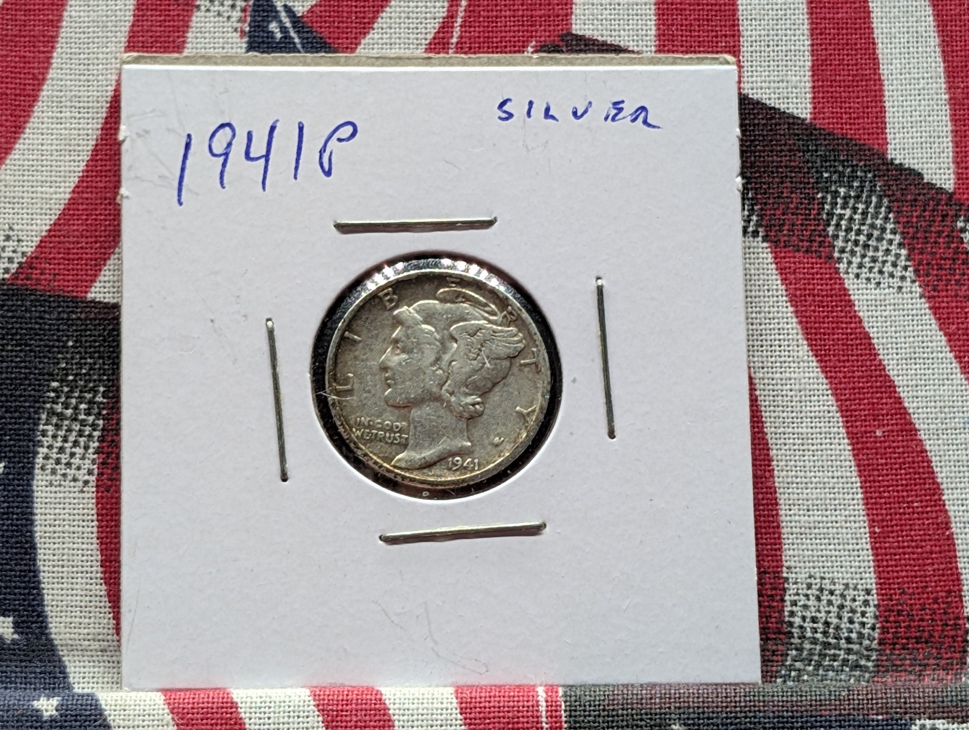 1941-P Mercury 90% Silver Dime