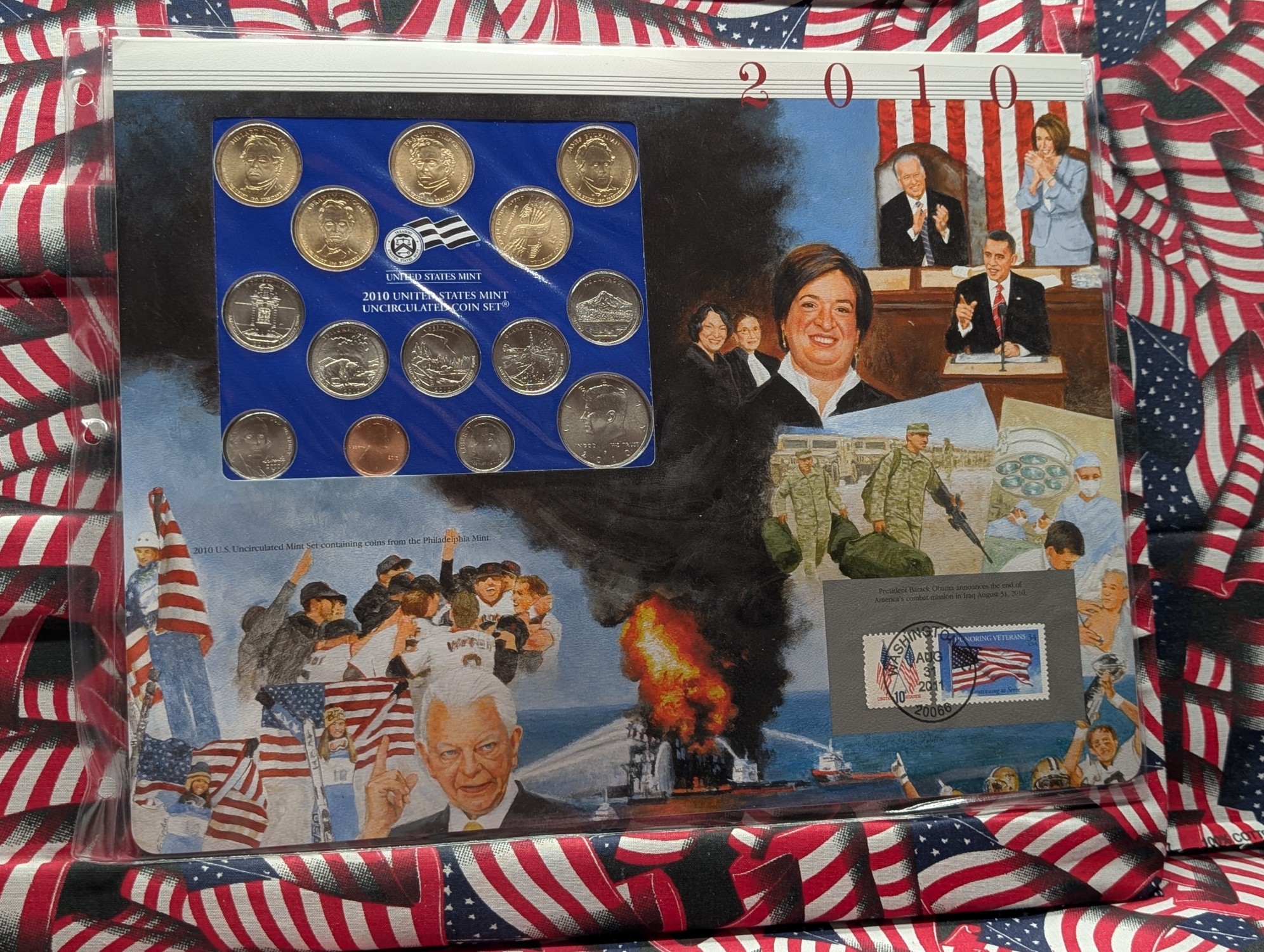 2010-P Only U.S. Uncirculated Mint Set With Stamps