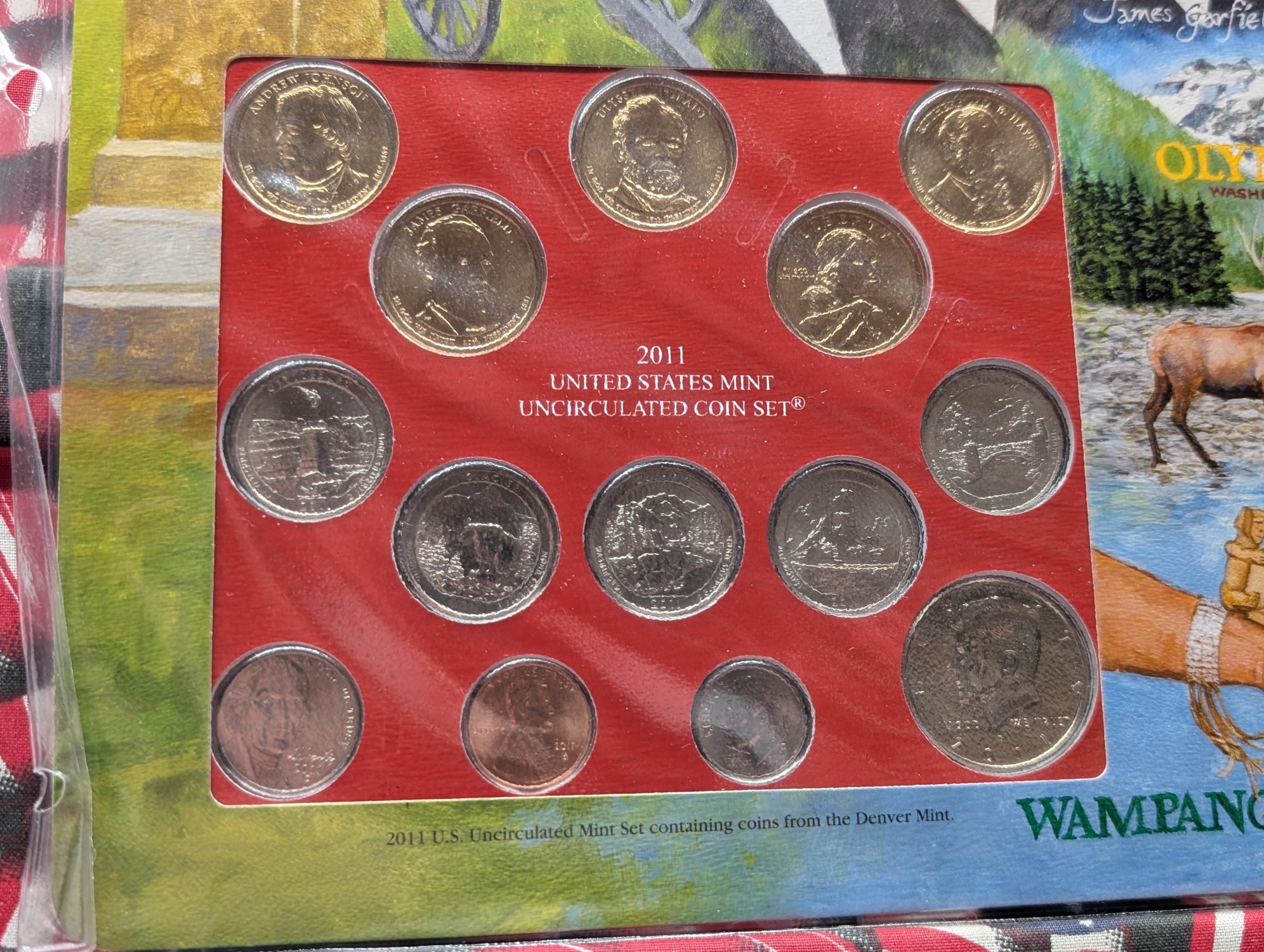 2011-D Only U.S. Uncirculated Mint Set With Stamps