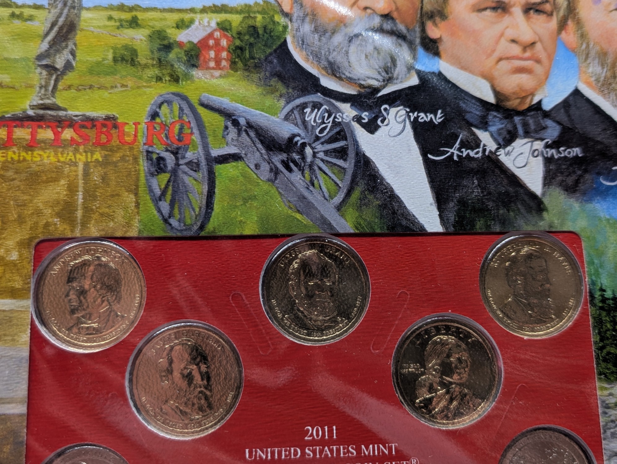 2011-D Only U.S. Uncirculated Mint Set With Stamps