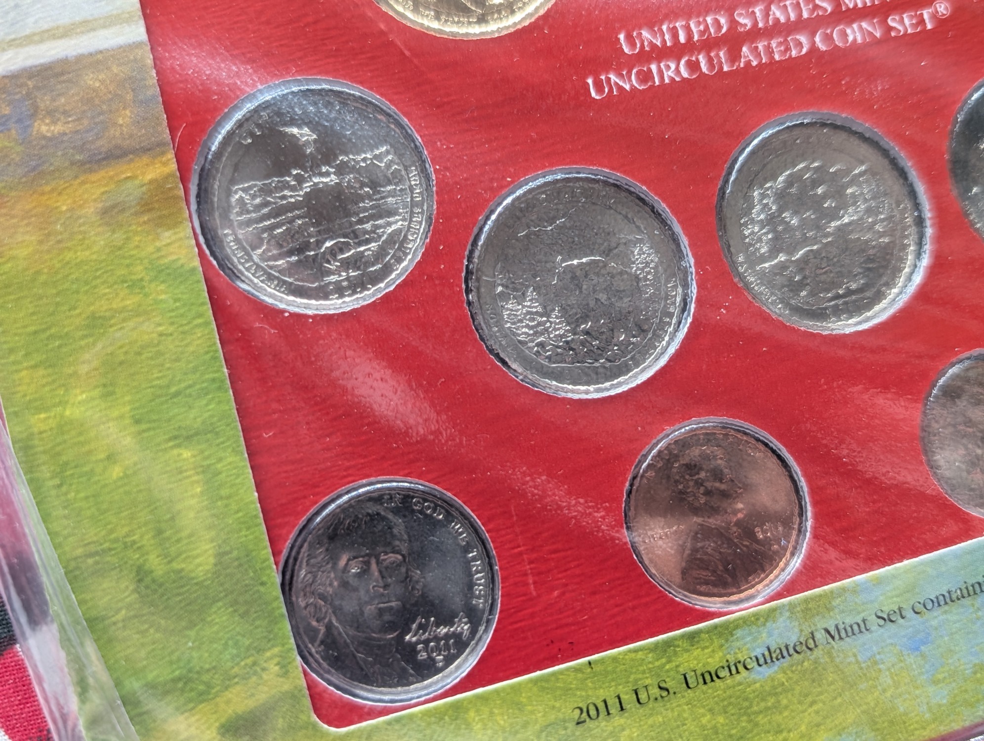 2011-D Only U.S. Uncirculated Mint Set With Stamps