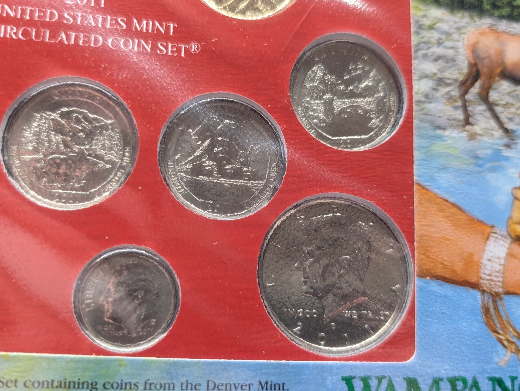 2011-D Only U.S. Uncirculated Mint Set With Stamps