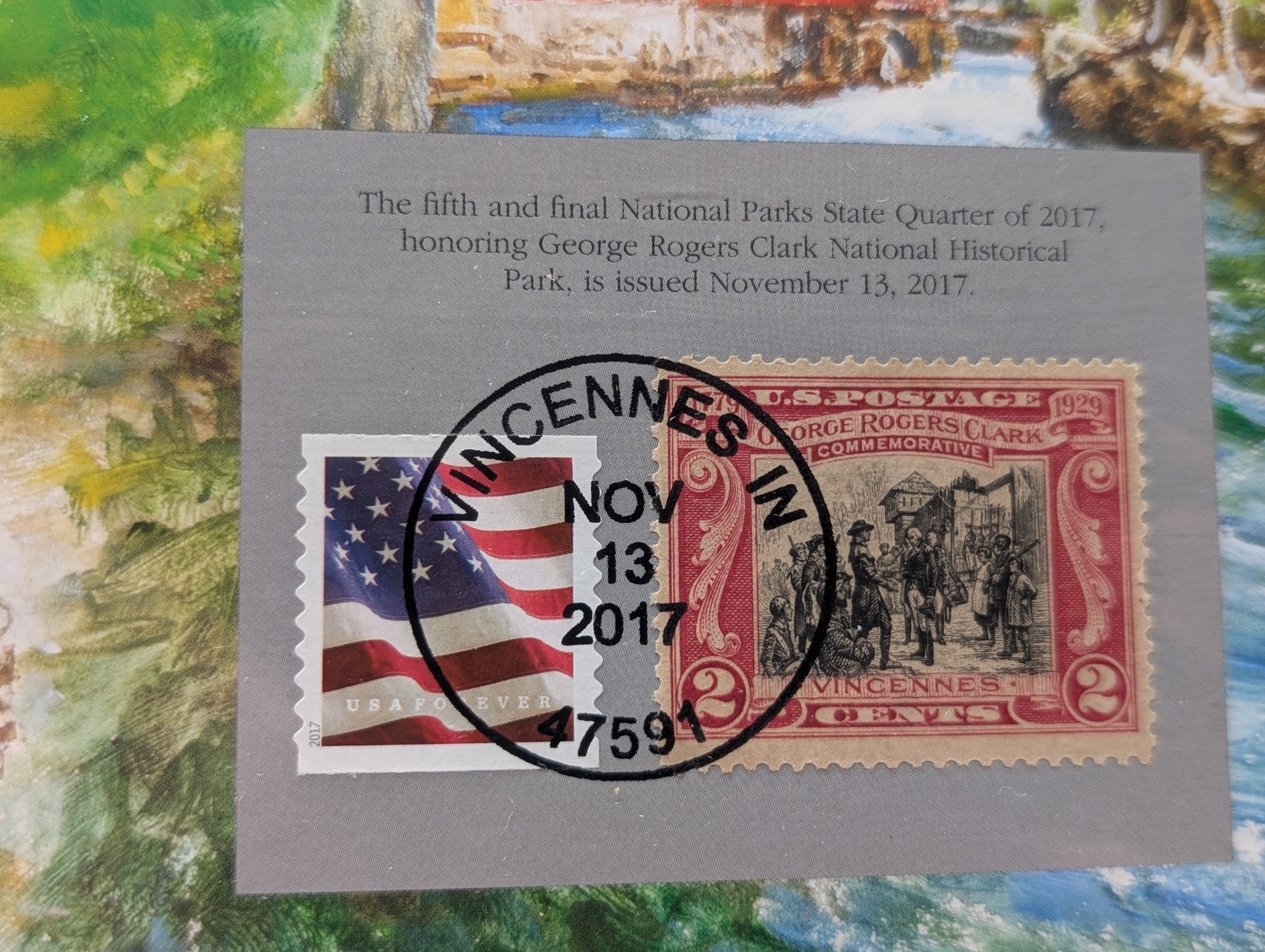 2017-D Only U.S. Uncirculated Mint Set With Stamps