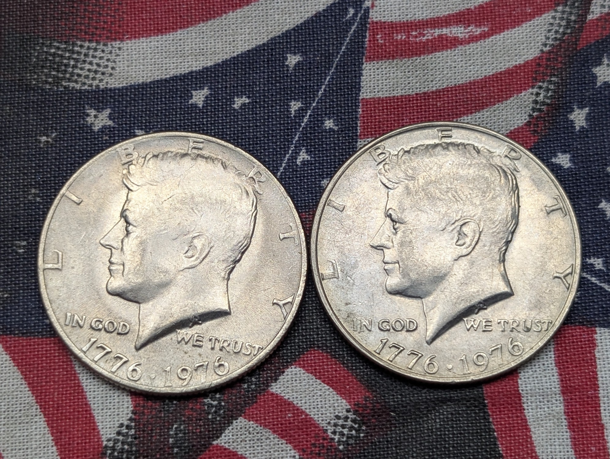 (5) 1976 Bicentennial Kennedy Half Dollars