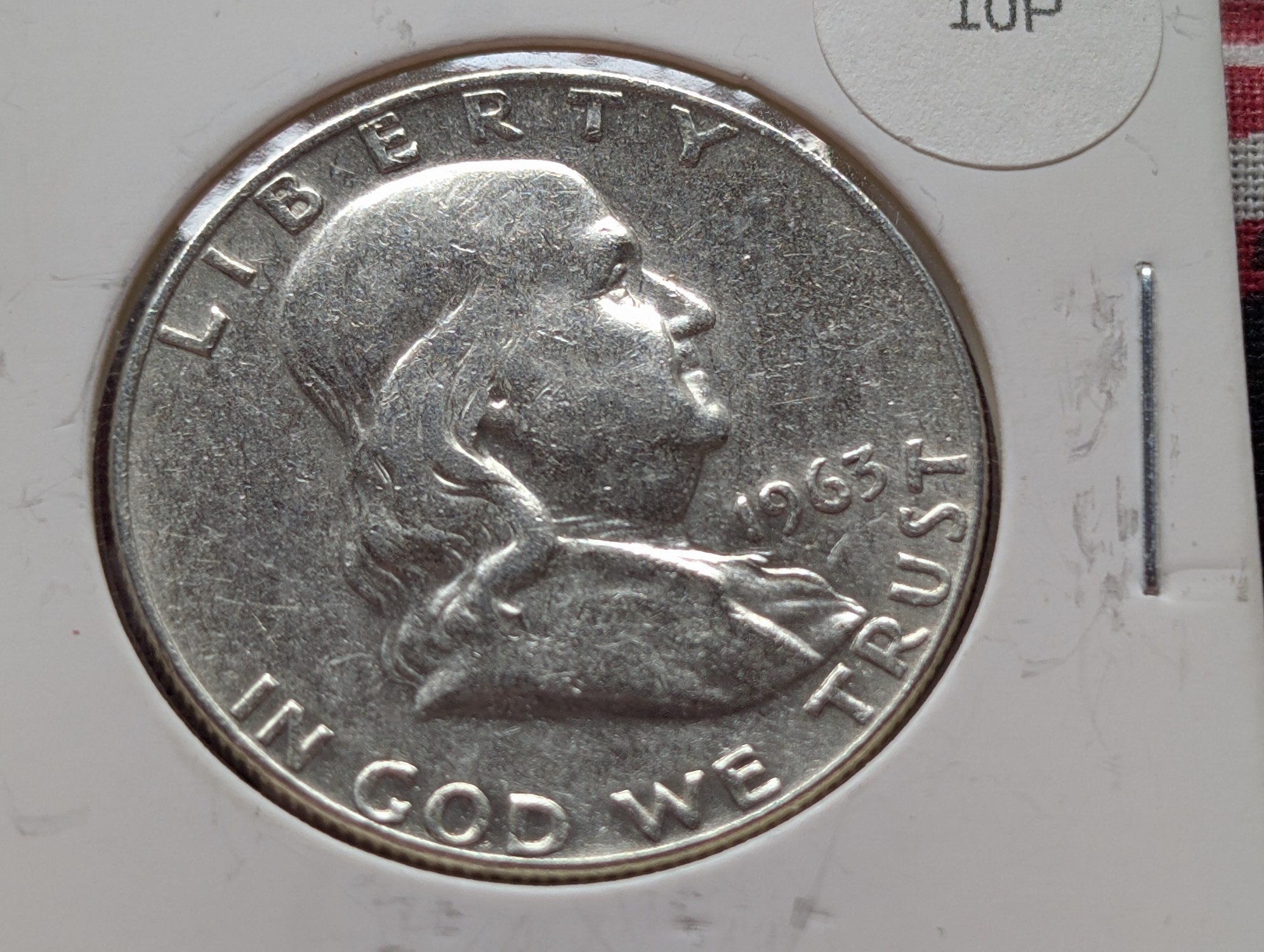 1963-D Franklin 90% Silver Half Dollar
