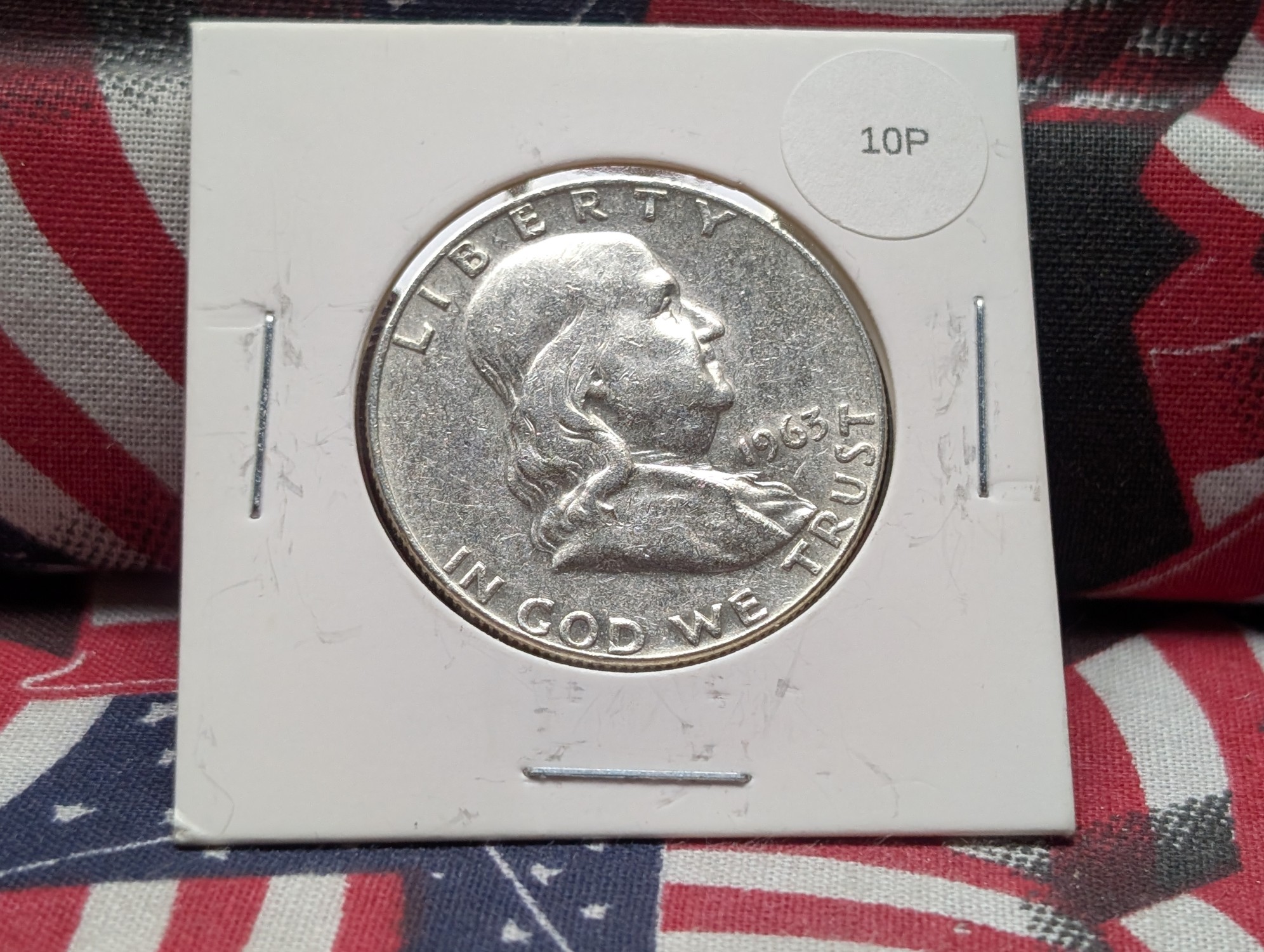 1963-D Franklin 90% Silver Half Dollar