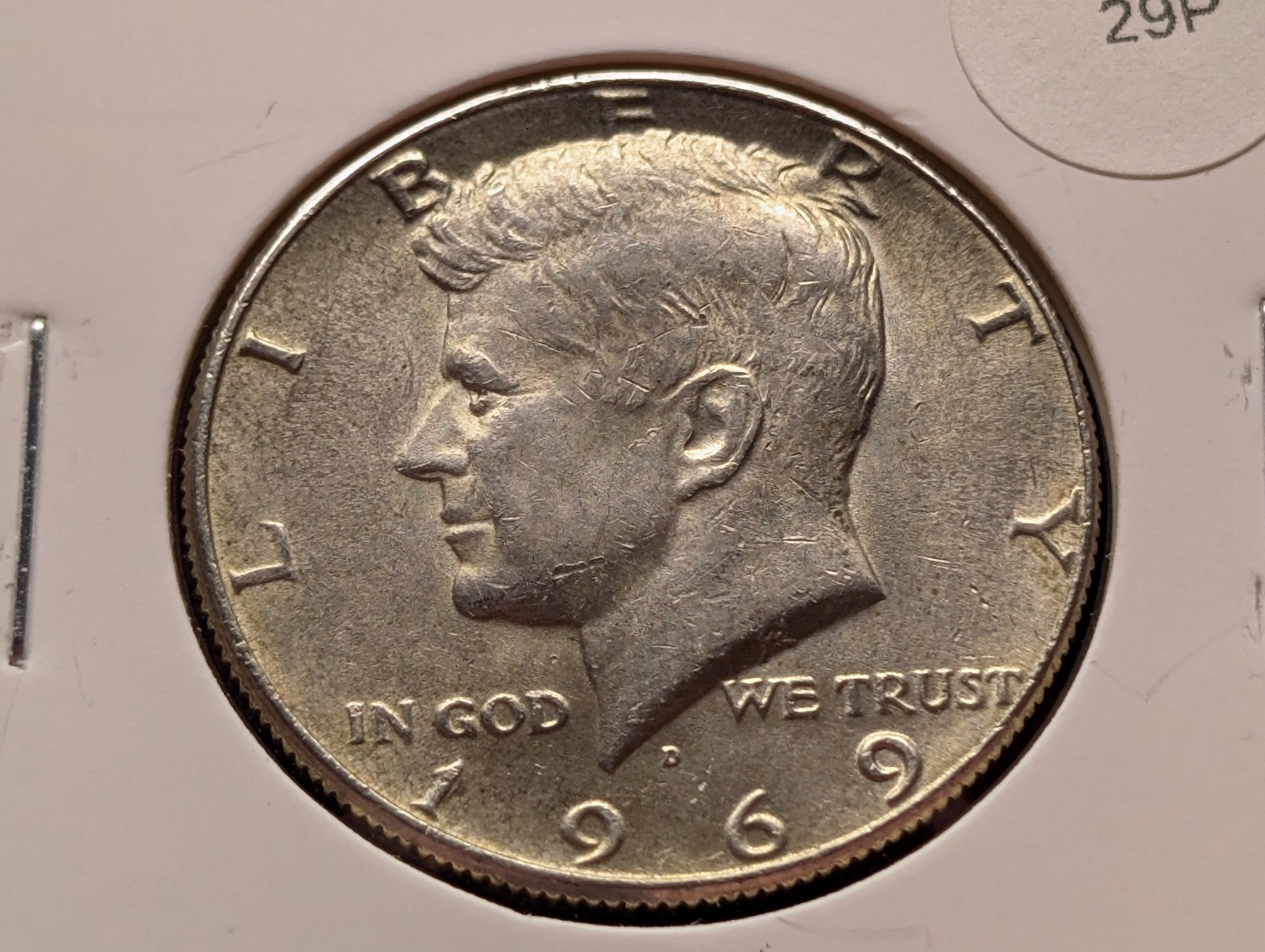 1969-D 40% Silver Kennedy Half Dollar