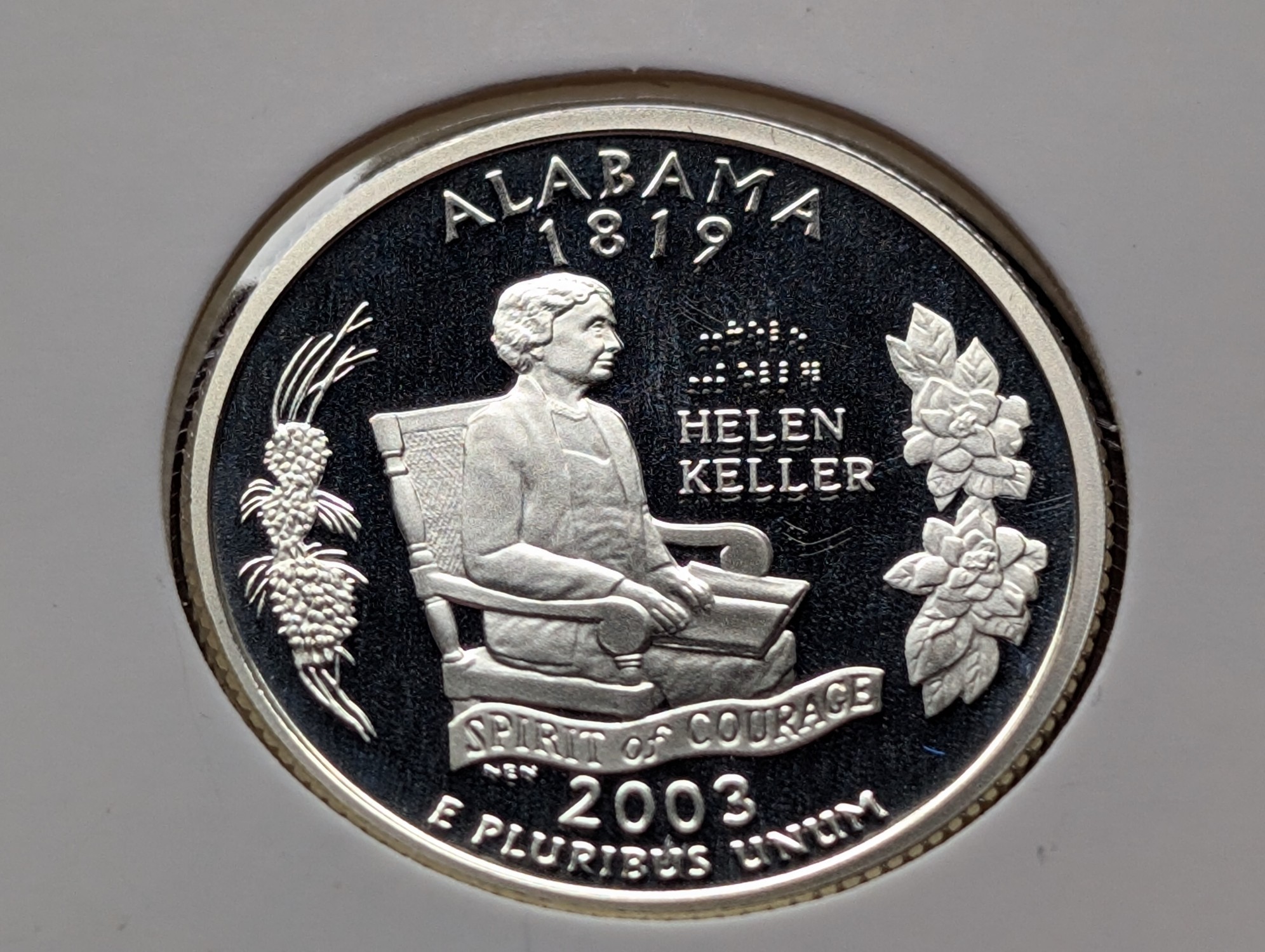2003-S Proof 90% Silver State Quarter, Alabama (AL)