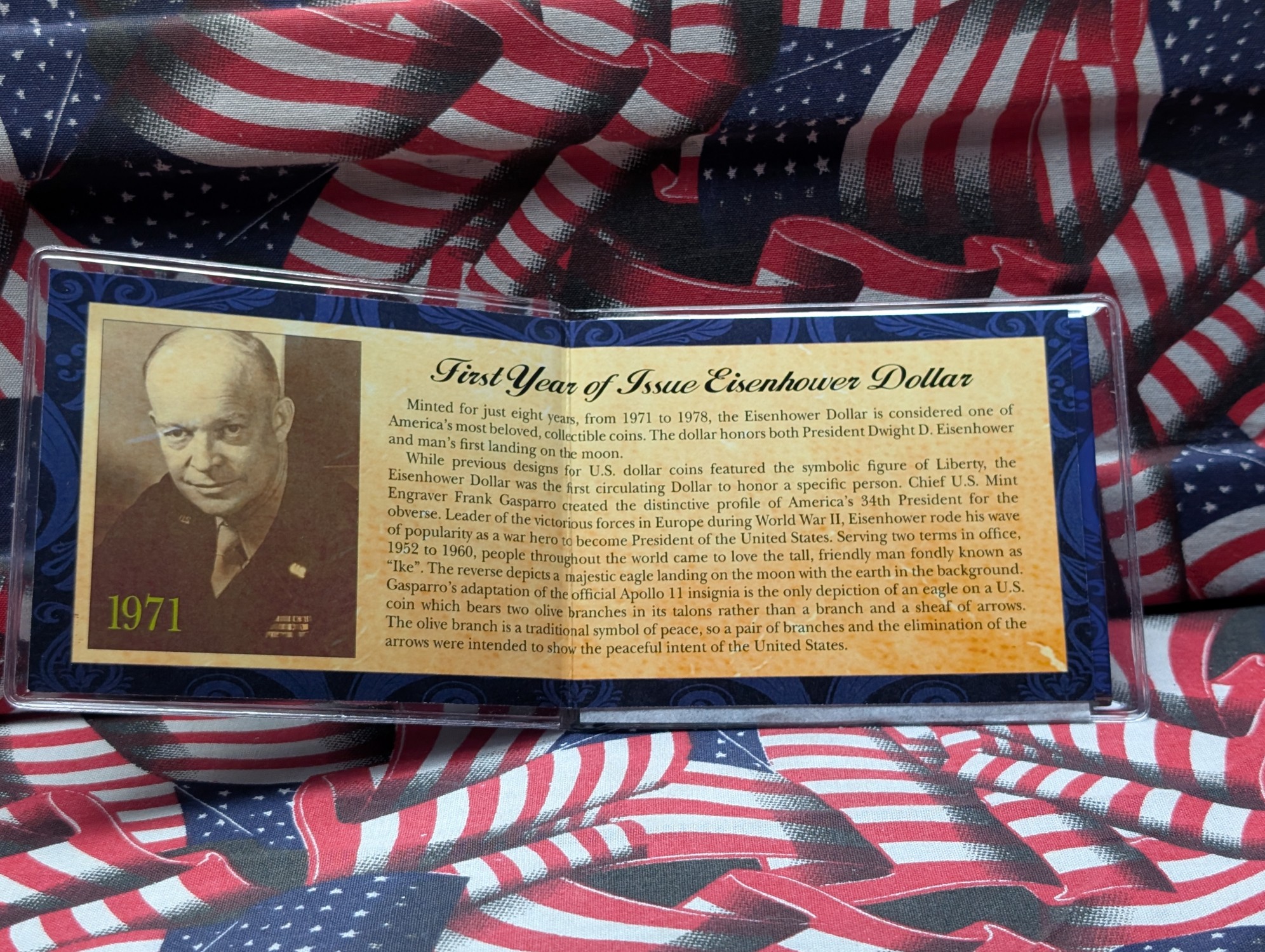 1971-D Eisenhower Dollar In First Year of Issue Set