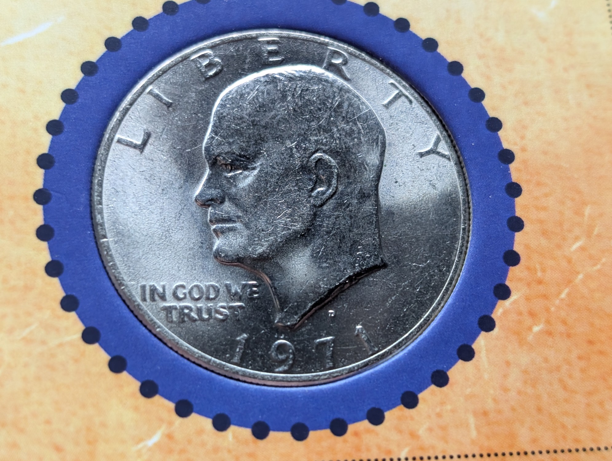 1971-D Eisenhower Dollar In First Year of Issue Set