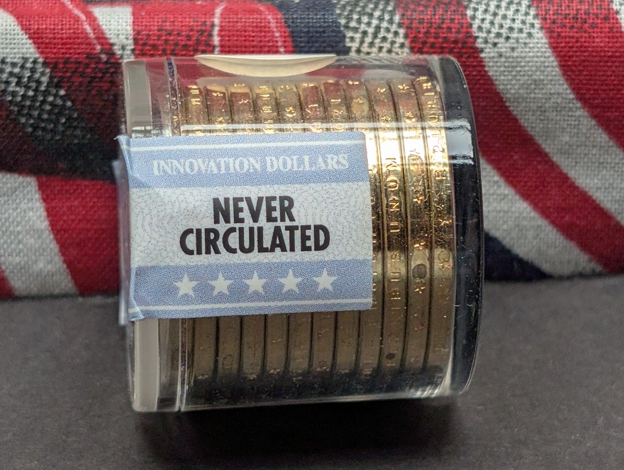 (12) 2021-D Uncirculated New Hampshire Innovation Dollars, Home Video Game System