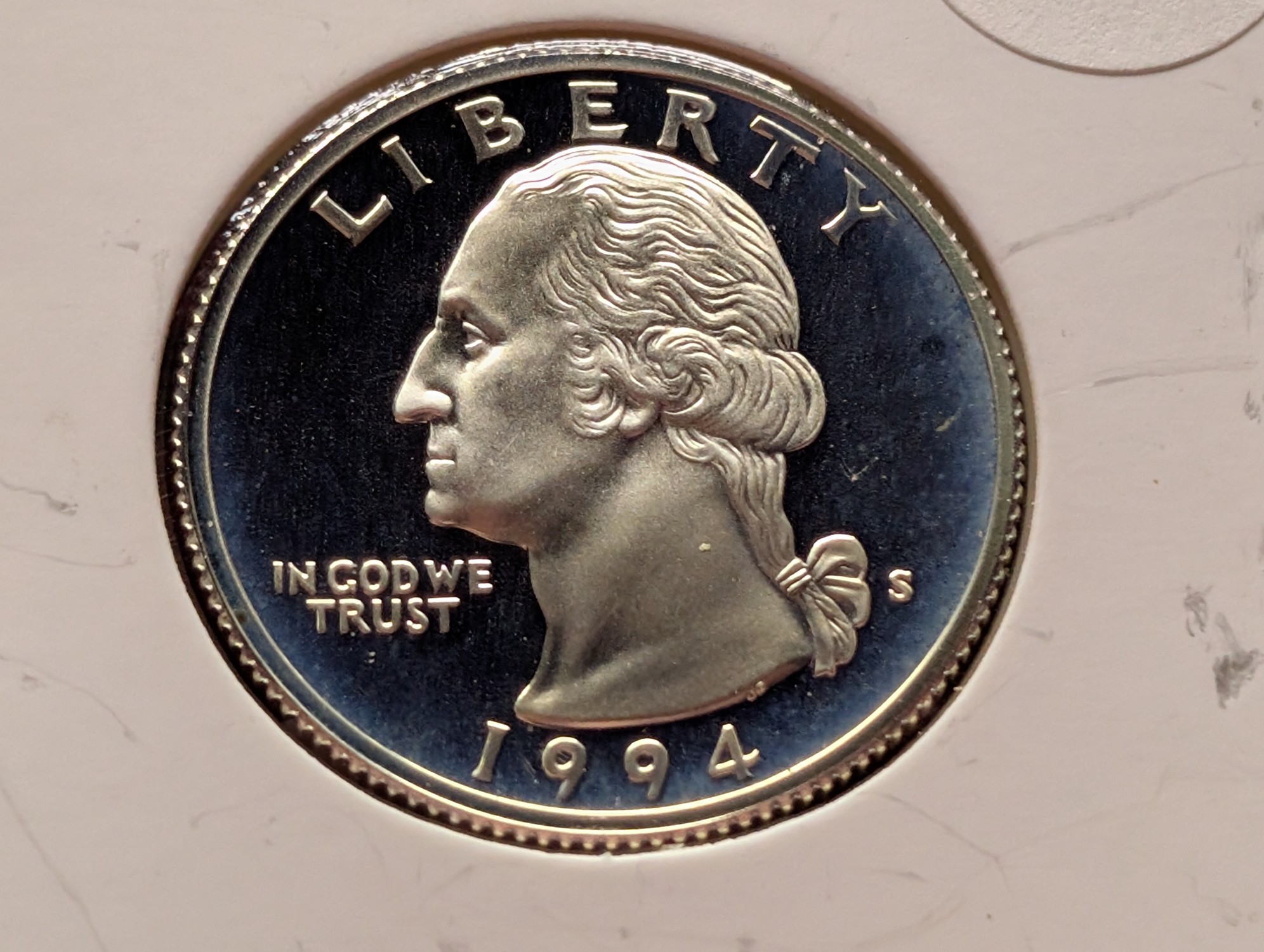 1994-S 90% Silver Proof Washington Quarter
