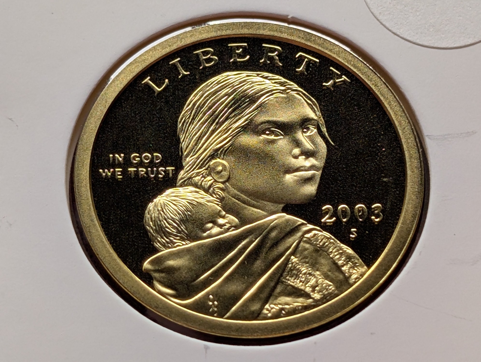 2003-S Proof Sacagawea Dollar with Eagle in Flight Reverse