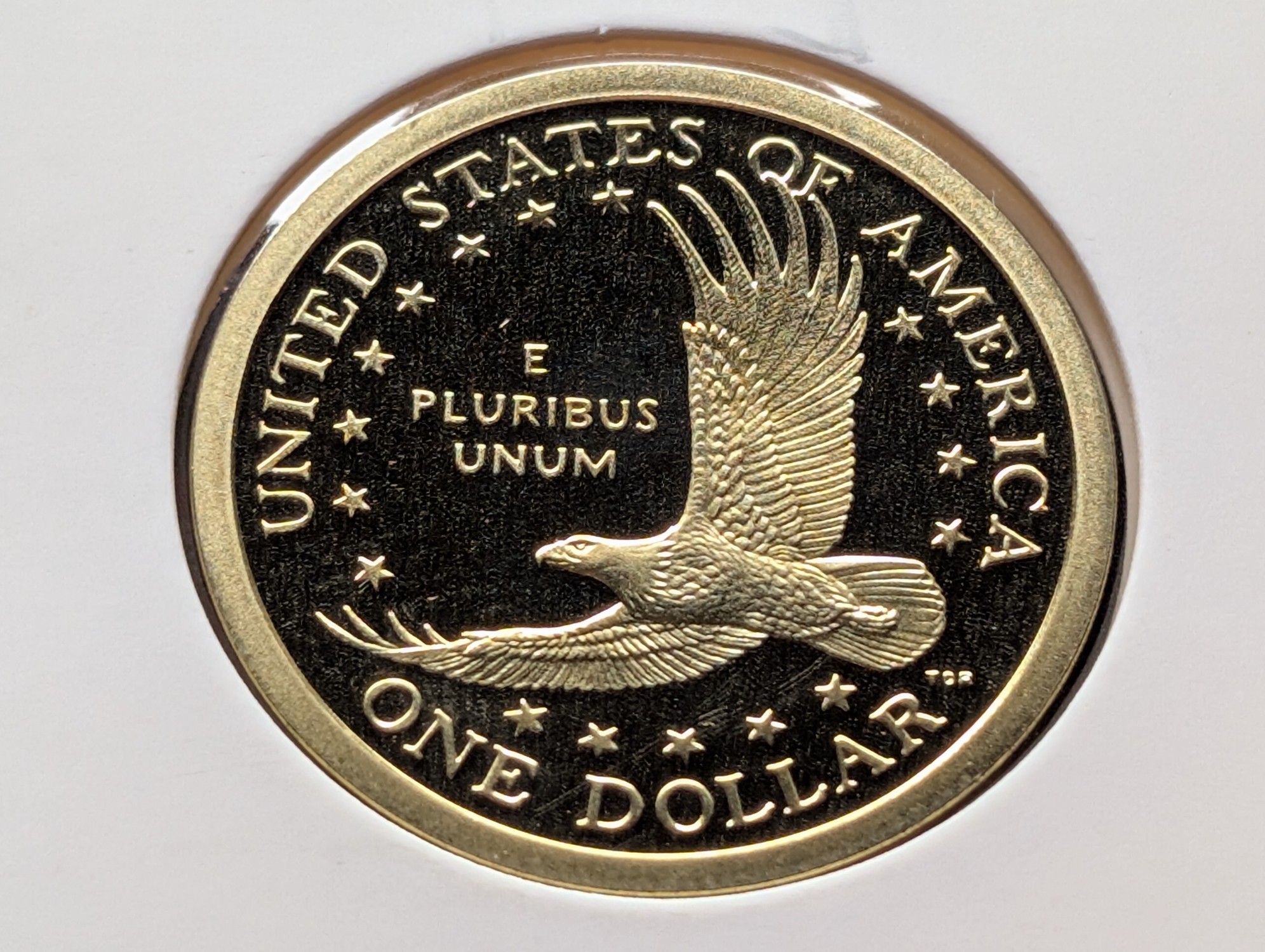 2003-S Proof Sacagawea Dollar with Eagle in Flight Reverse