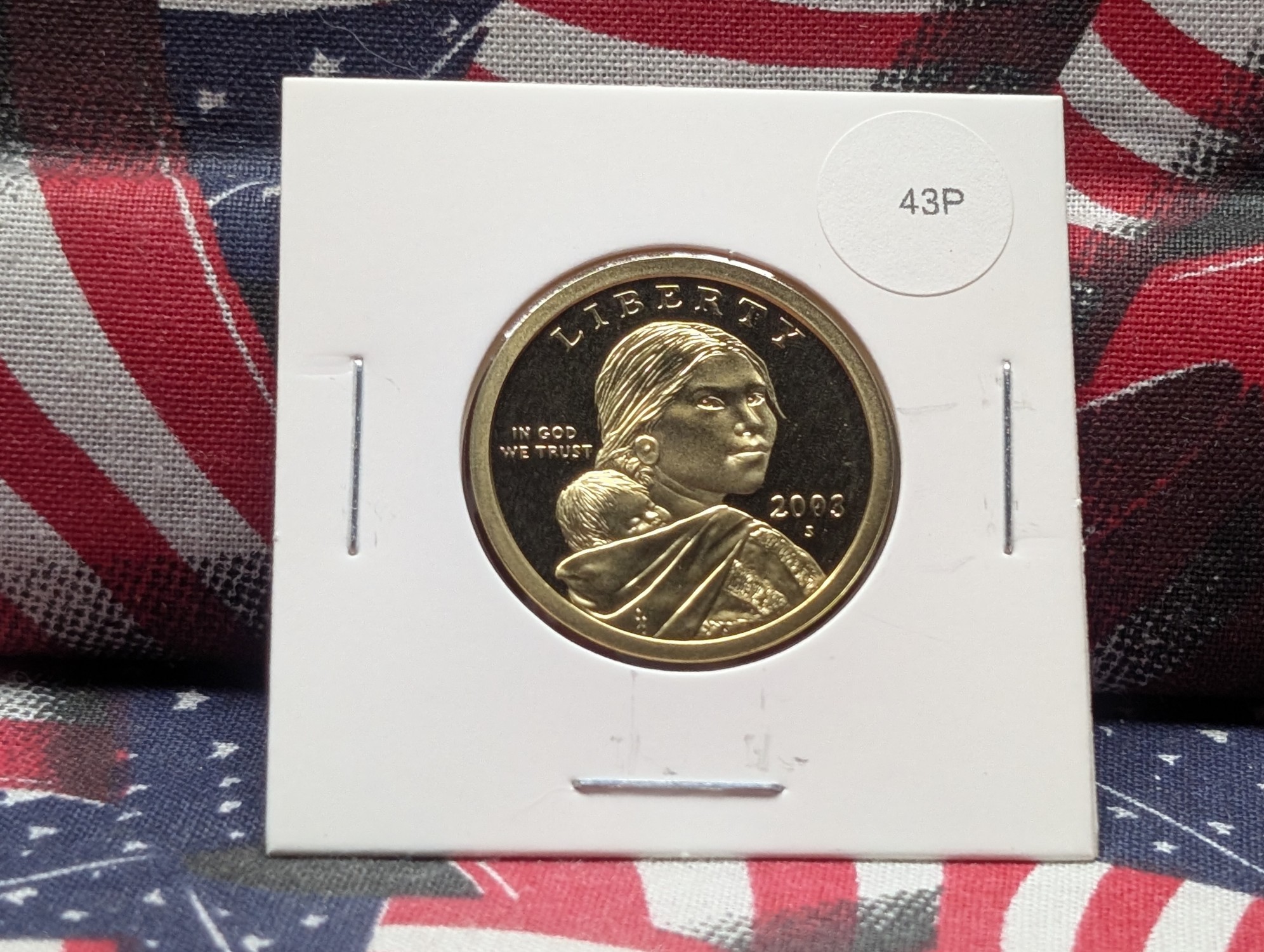 2003-S Proof Sacagawea Dollar with Eagle in Flight Reverse
