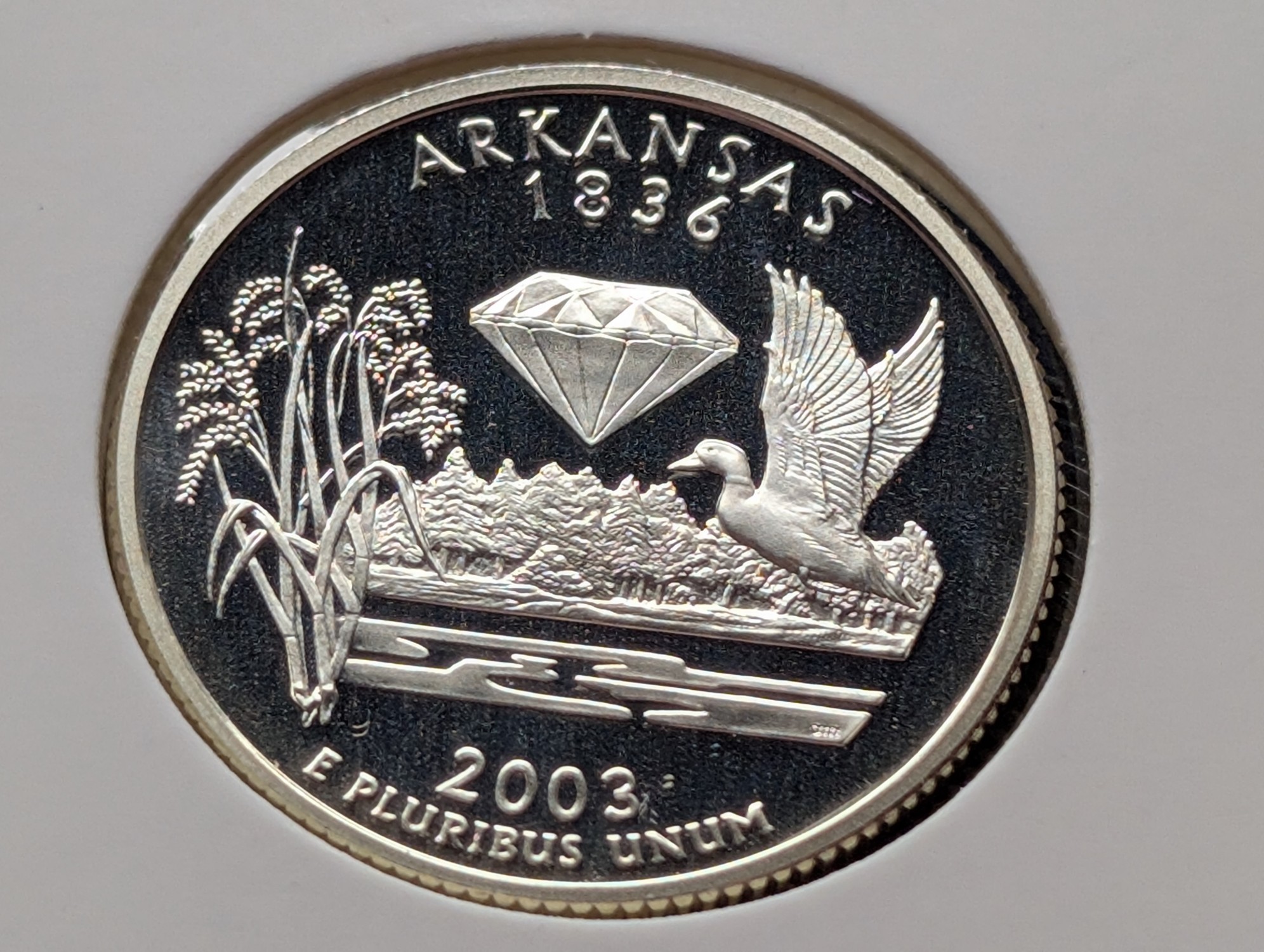 2003-S Proof 90% Silver State Quarter, Arkansas (AR)