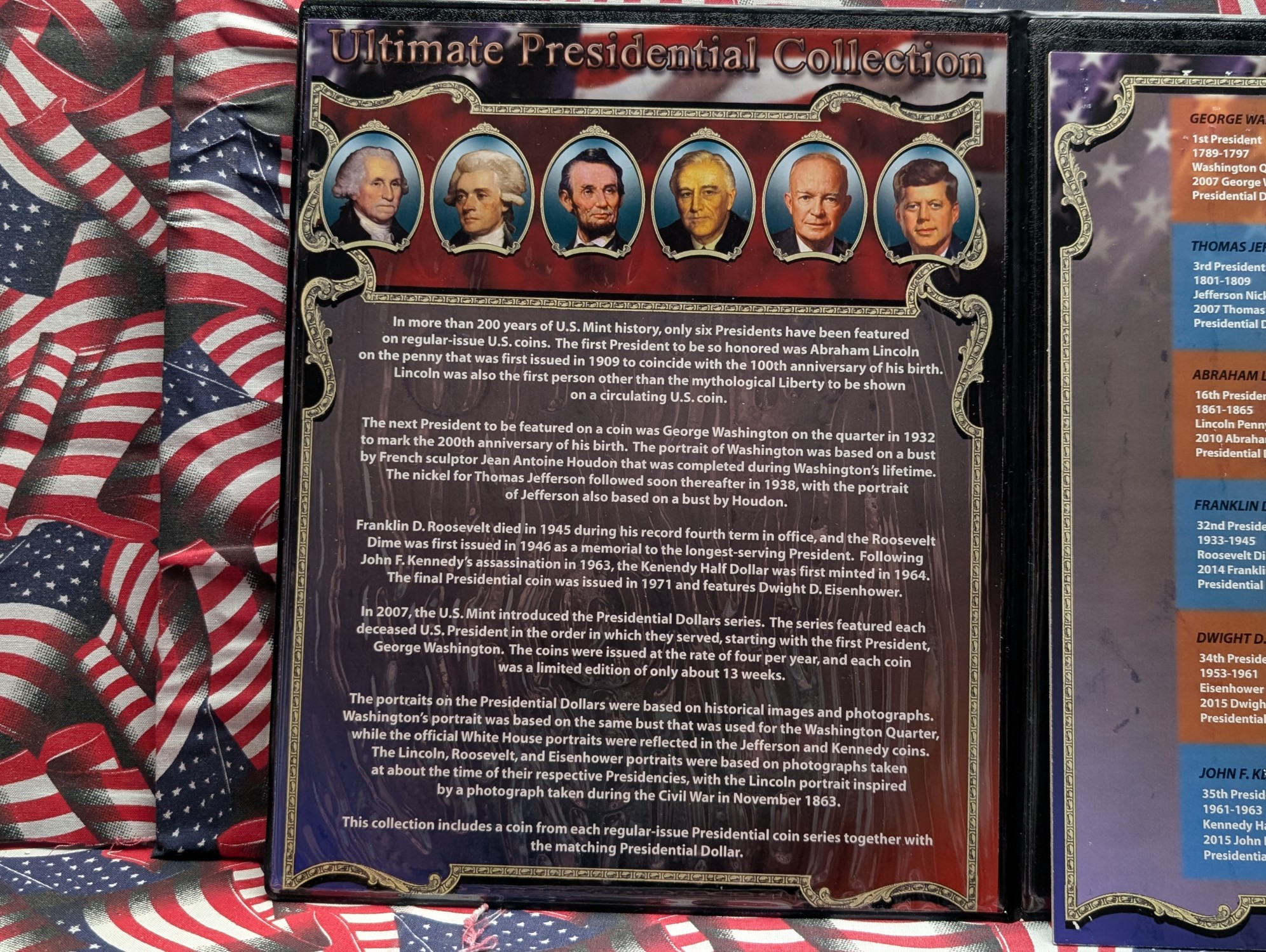 Ultimate Presidential Collection Set with (6) Presidential Dollars, 1977-D Eisenhower Dollar, & More