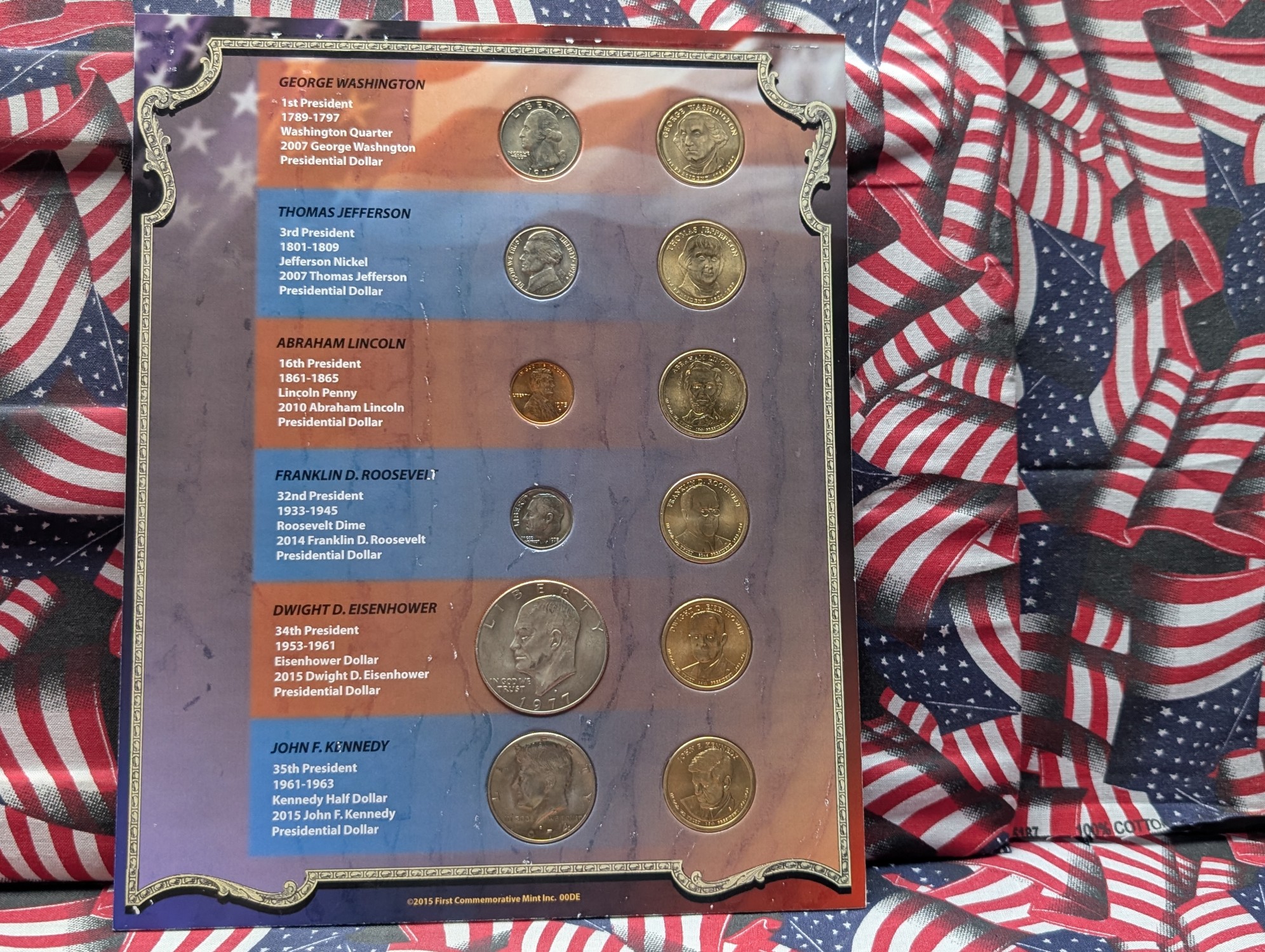 Ultimate Presidential Collection Set with (6) Presidential Dollars, 1977-D Eisenhower Dollar, & More