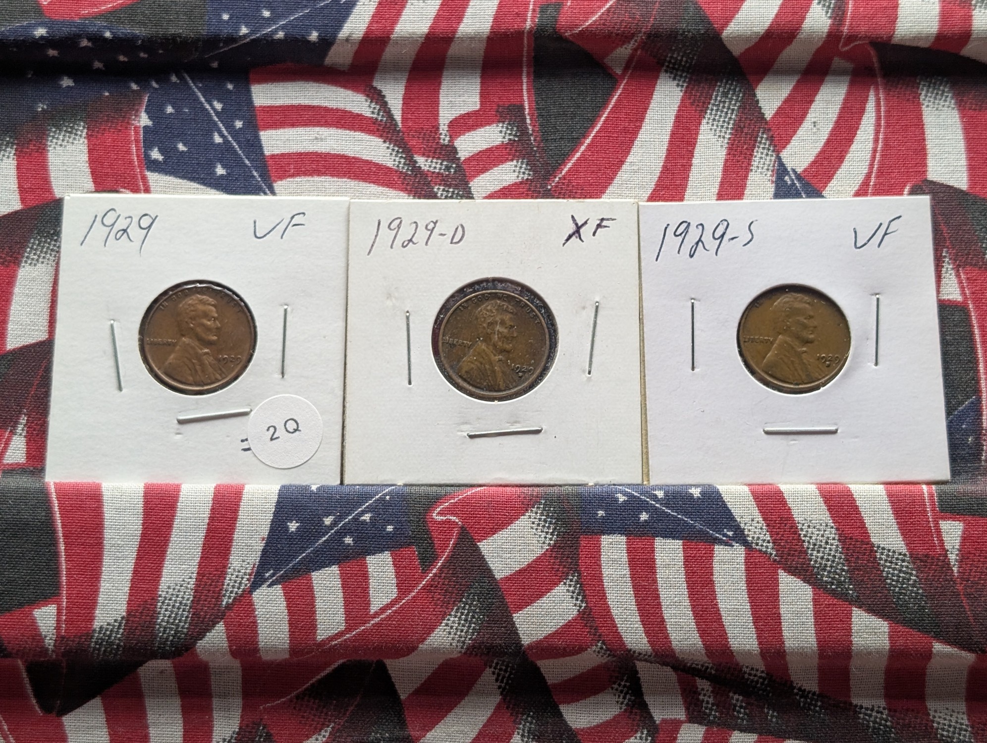 1929-P, D, & S Lincoln Wheat Cents