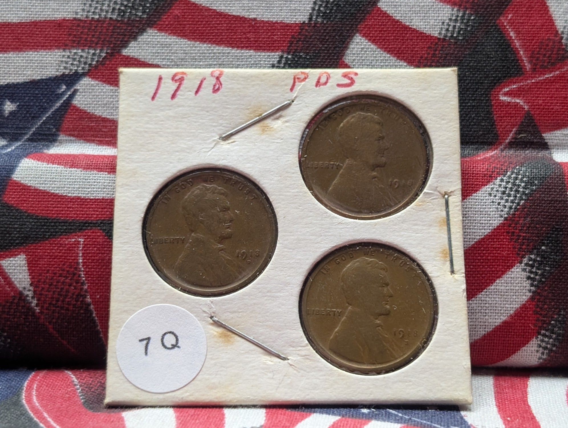 1918-P, D, & S Lincoln Wheat Cents